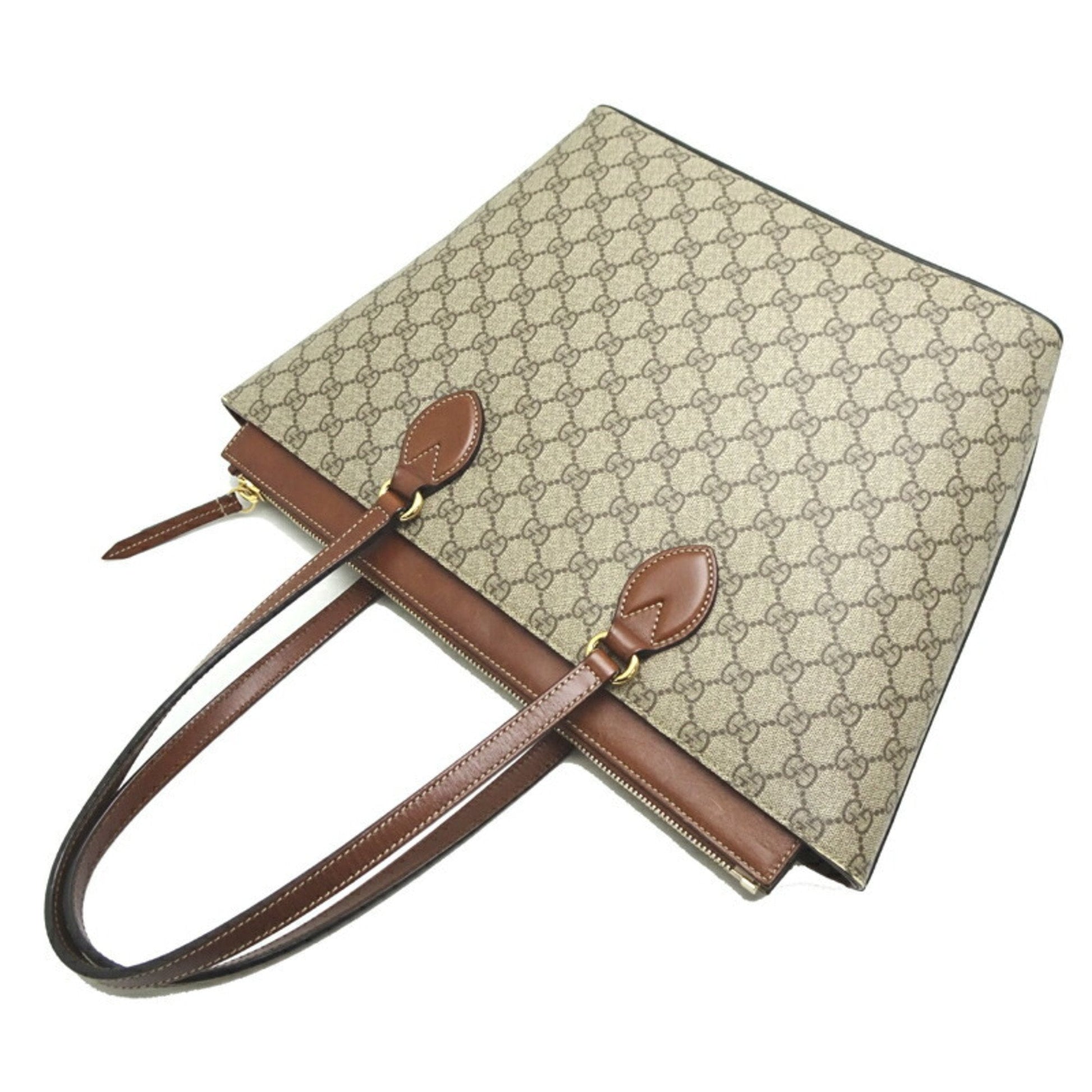 Gucci Beige Gg Supreme Shoulder Bag Tote Bag