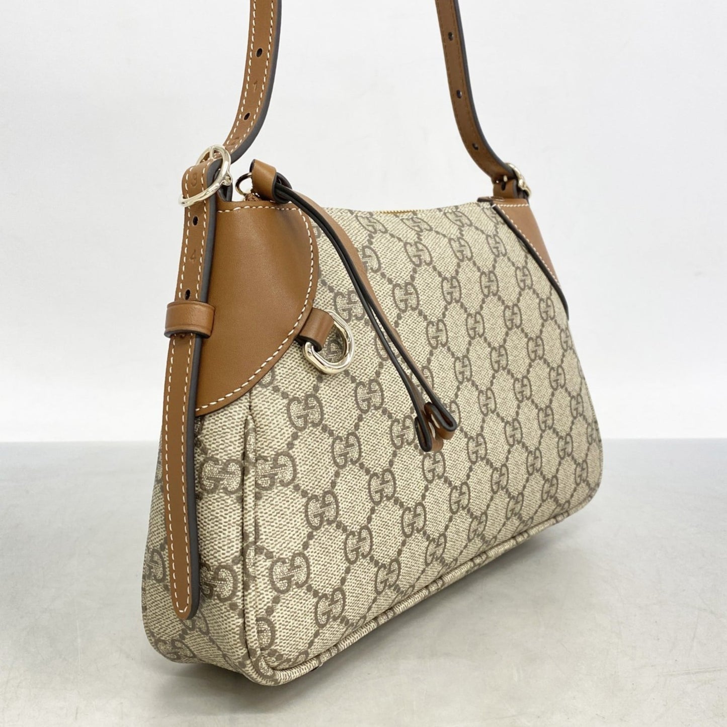 Gucci Beige Brown Pvc Handbag