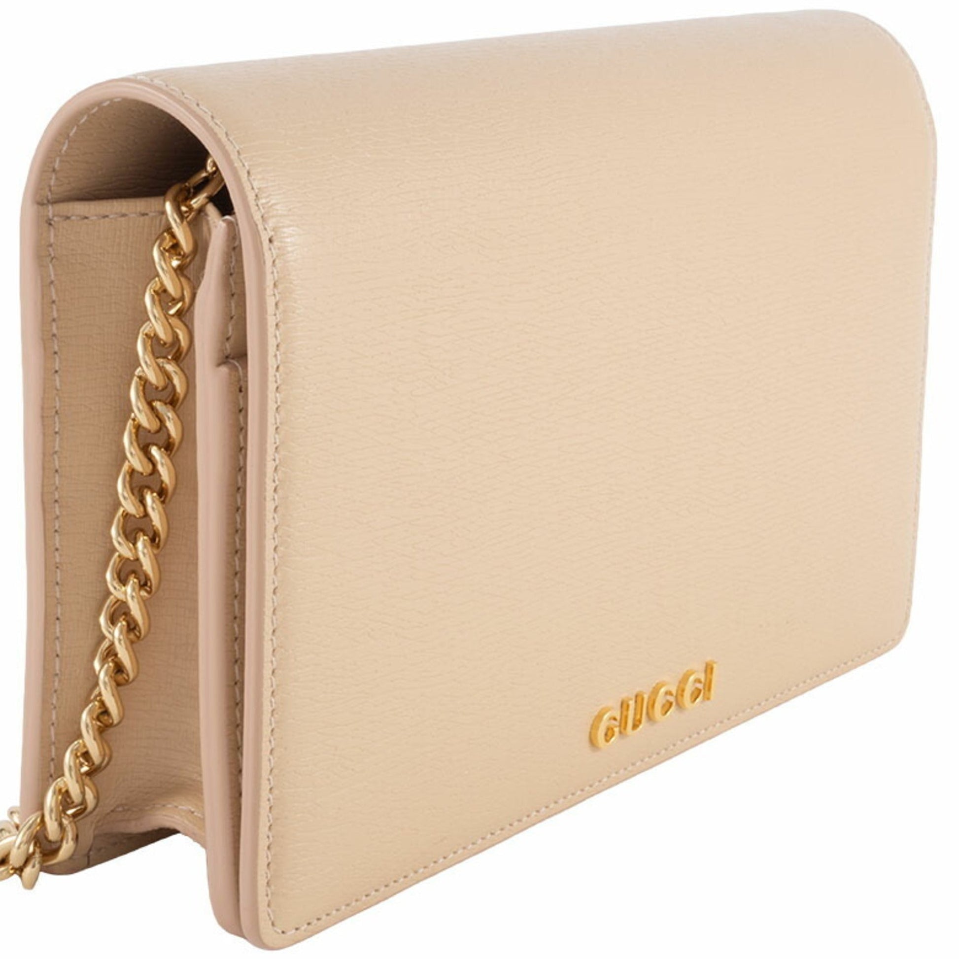 Gucci Pale Orange Leather Shoulder Bag