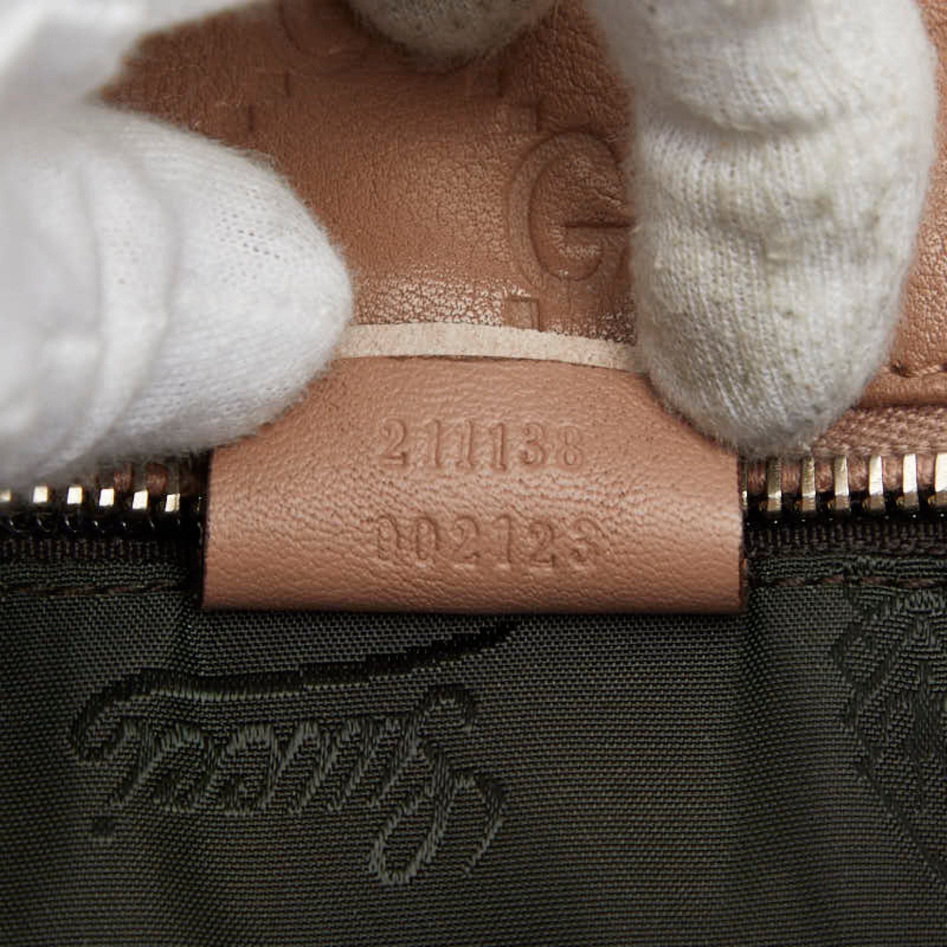 Gucci Beige Leather Handbag Tote Bag