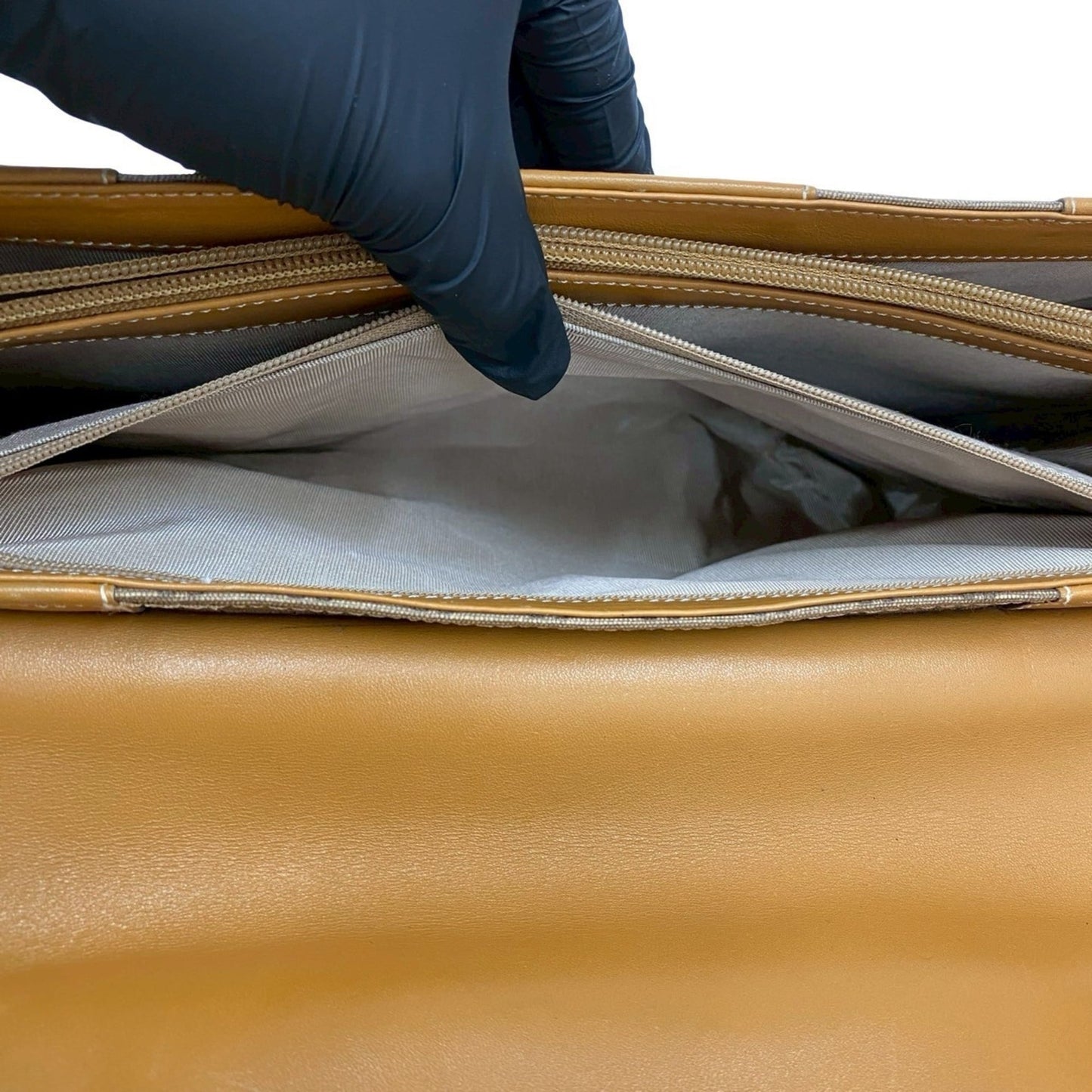 Gucci Brown Leather Pvc Shoulder Bag Tote Bag