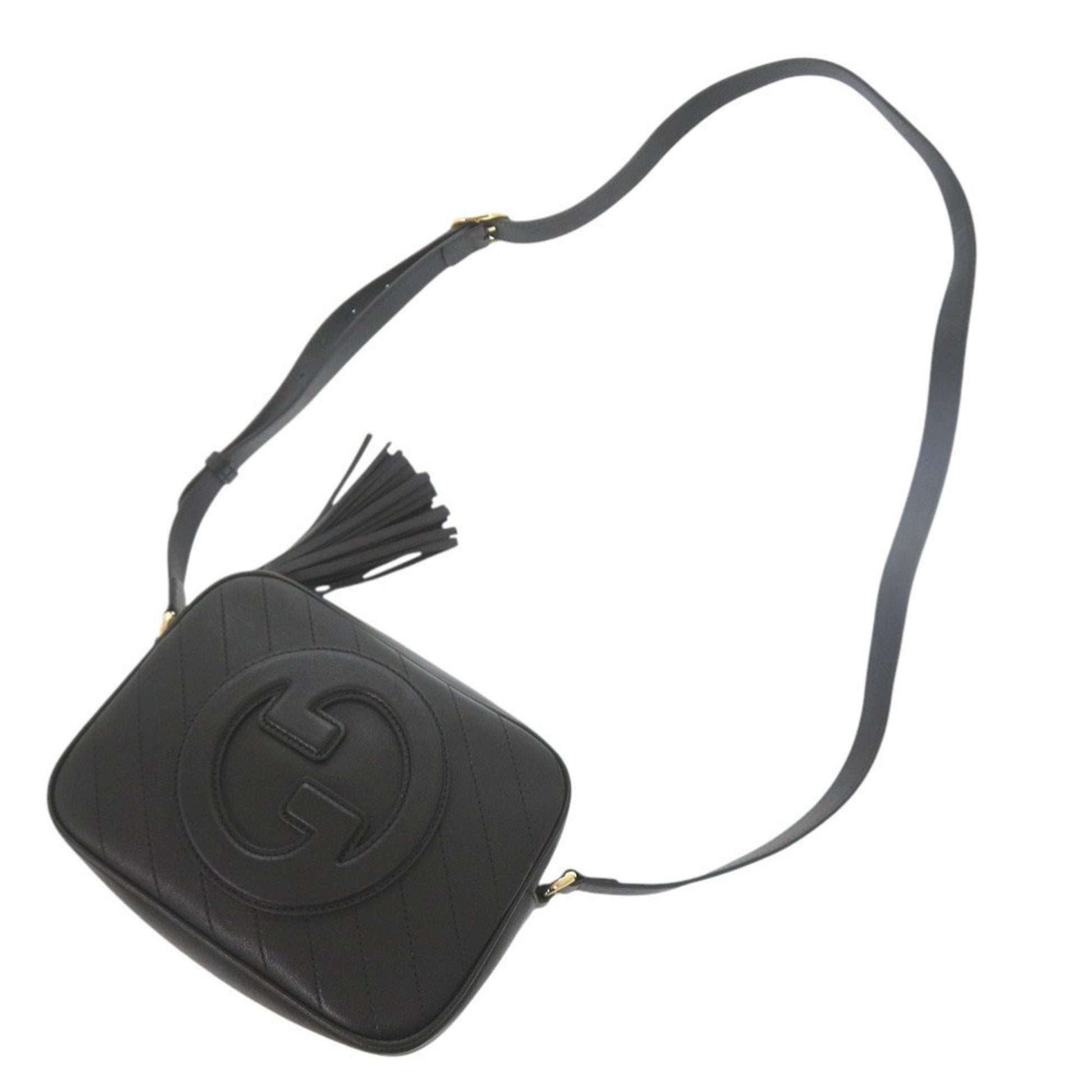 Gucci Black Leather Shoulder Bag