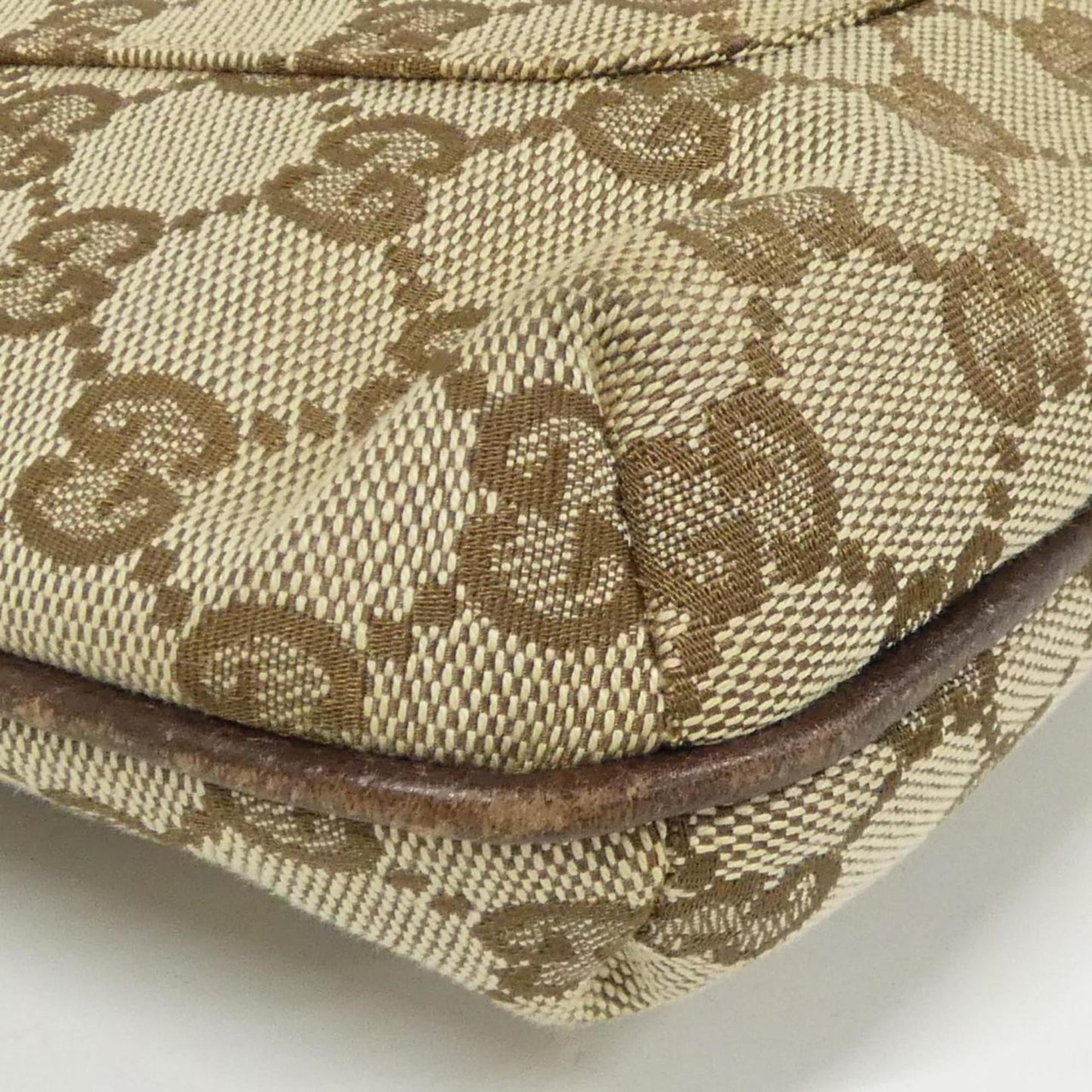 Gucci Beige Brown Gg Canvas Shoulder Bag