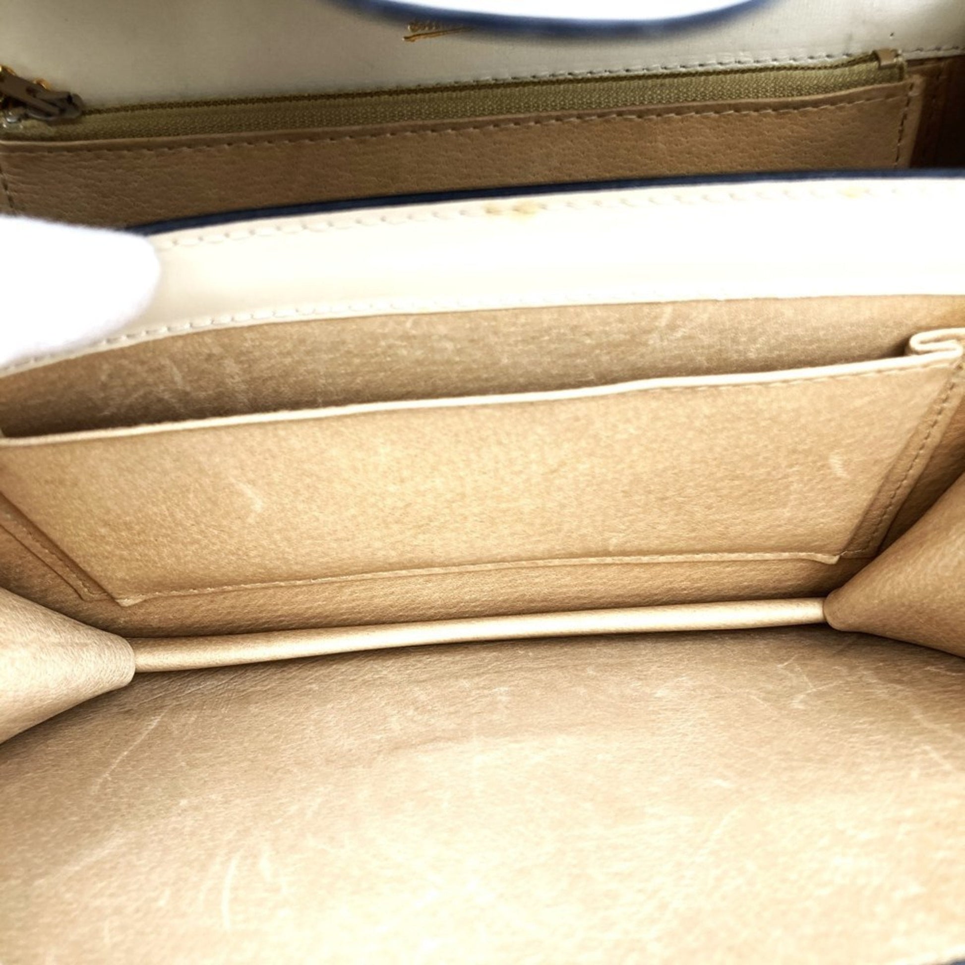 Gucci White Leather Shoulder Bag