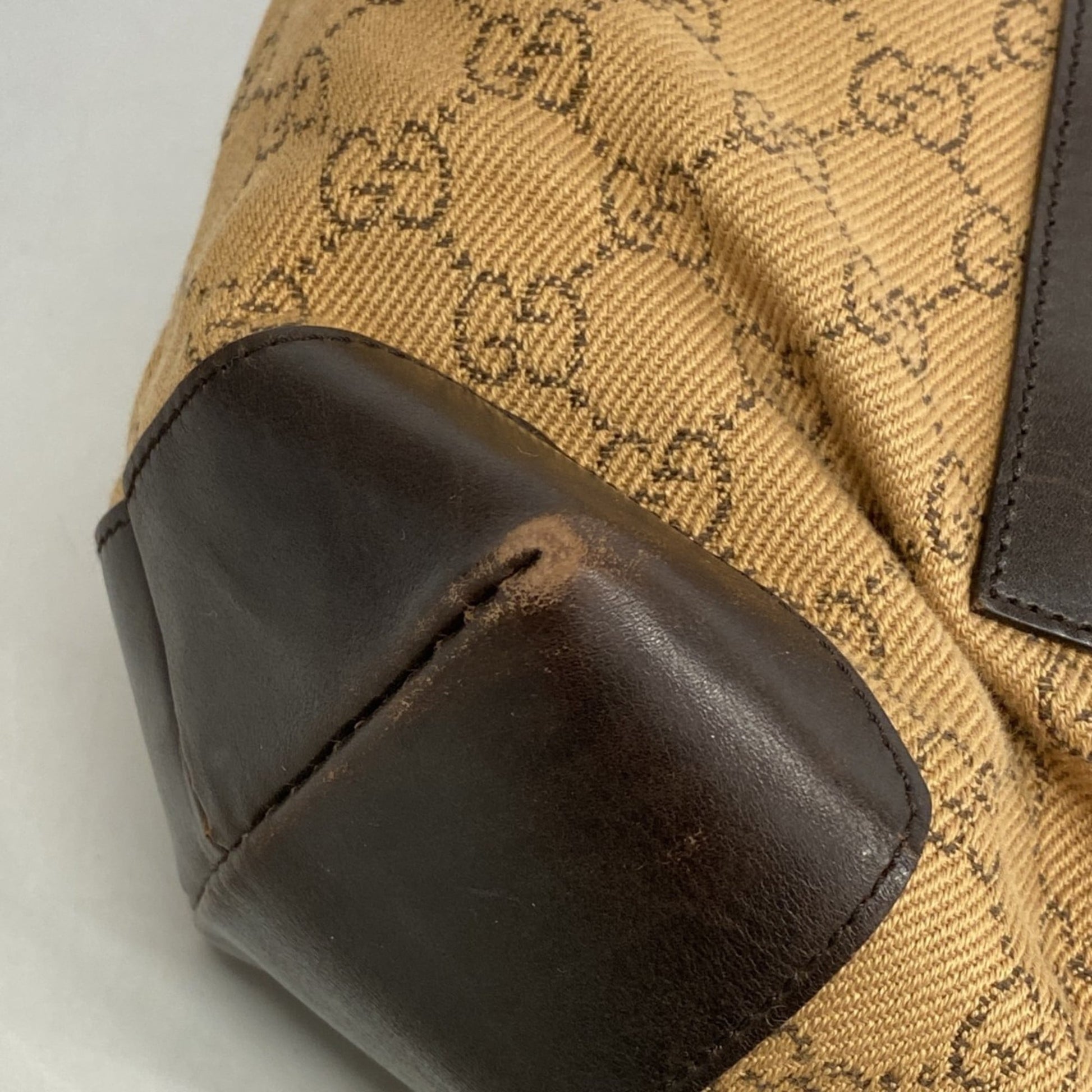 Gucci Brown Denim Tote Bag