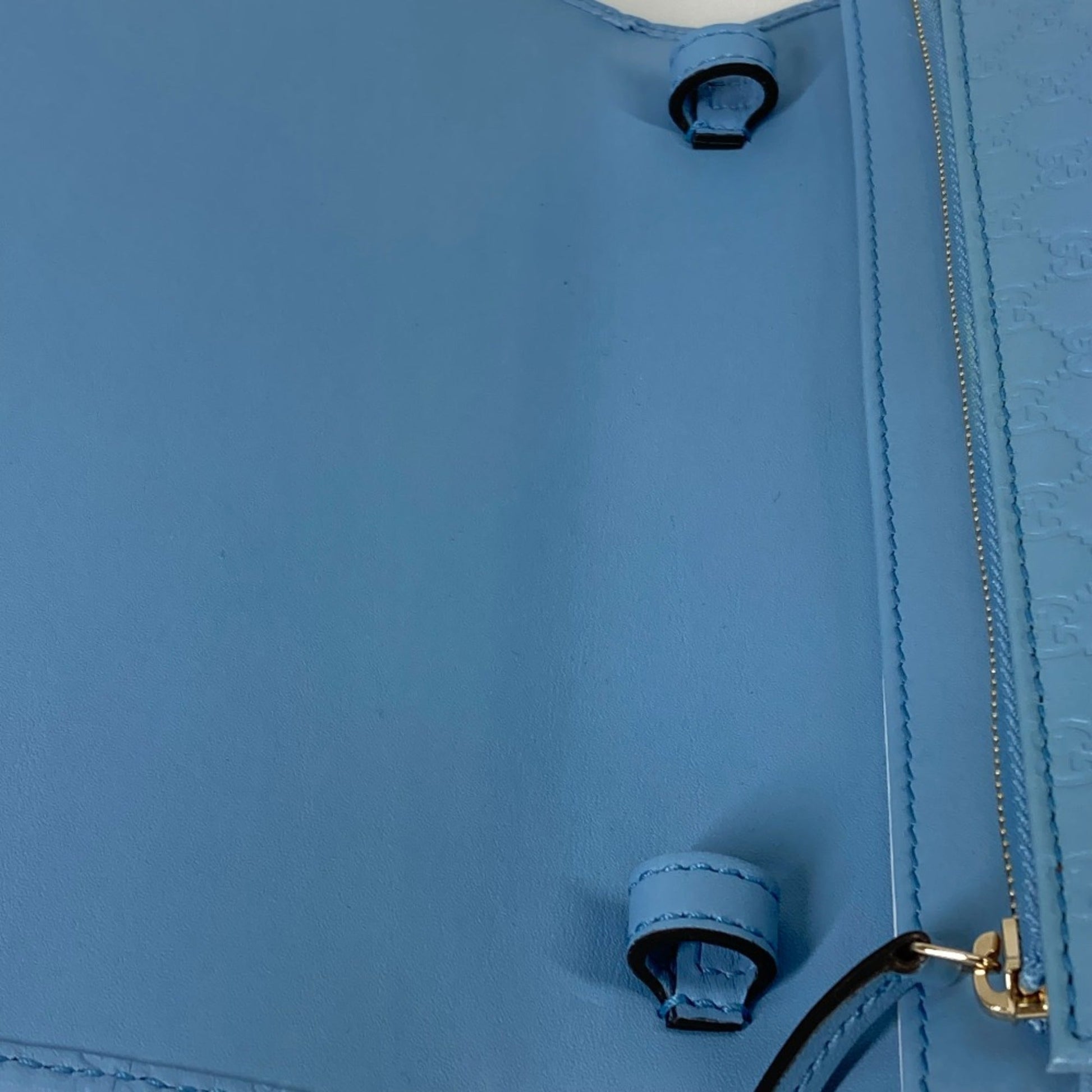 Gucci Blue Leather Shoulder Bag