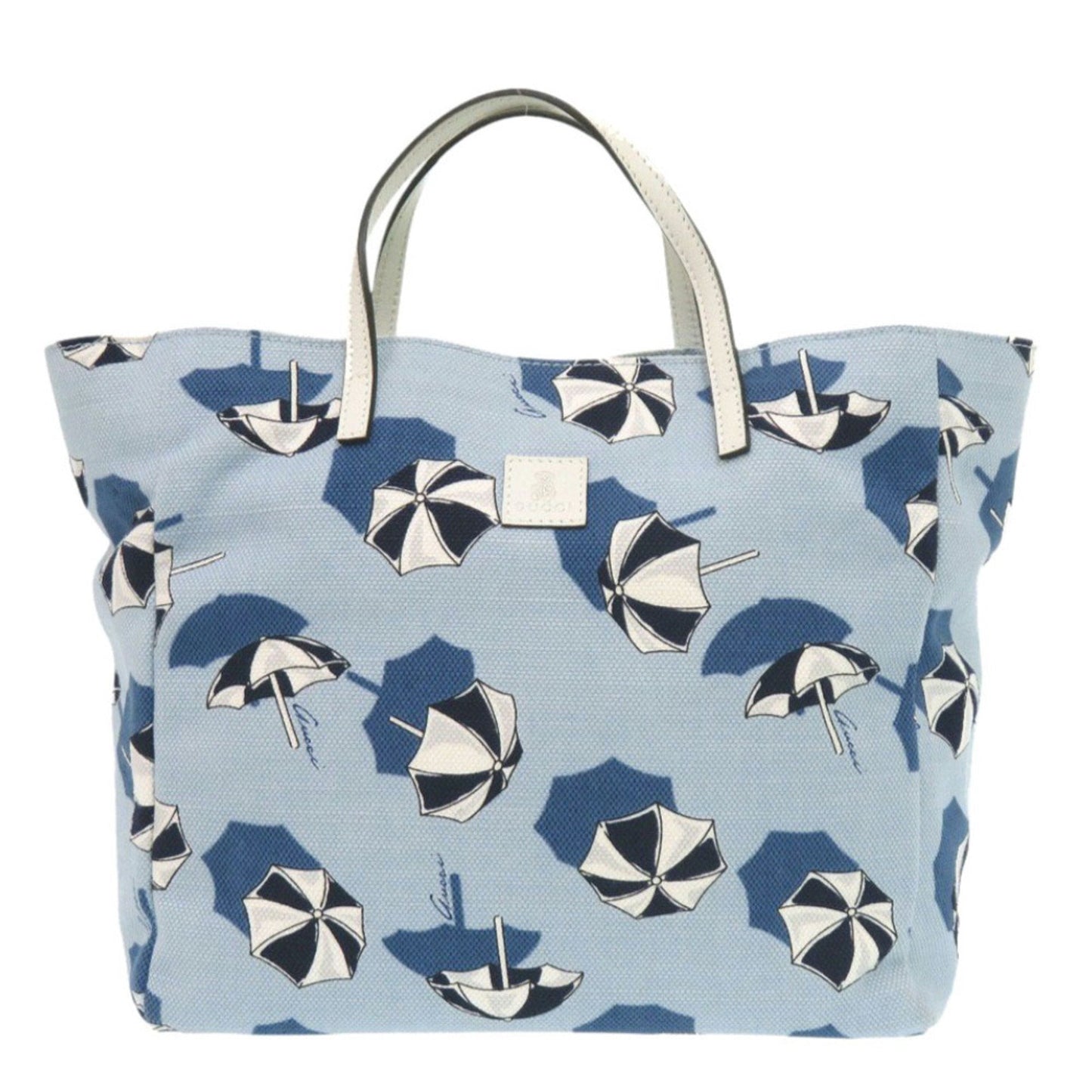 Gucci Blue Canvas Tote Bag