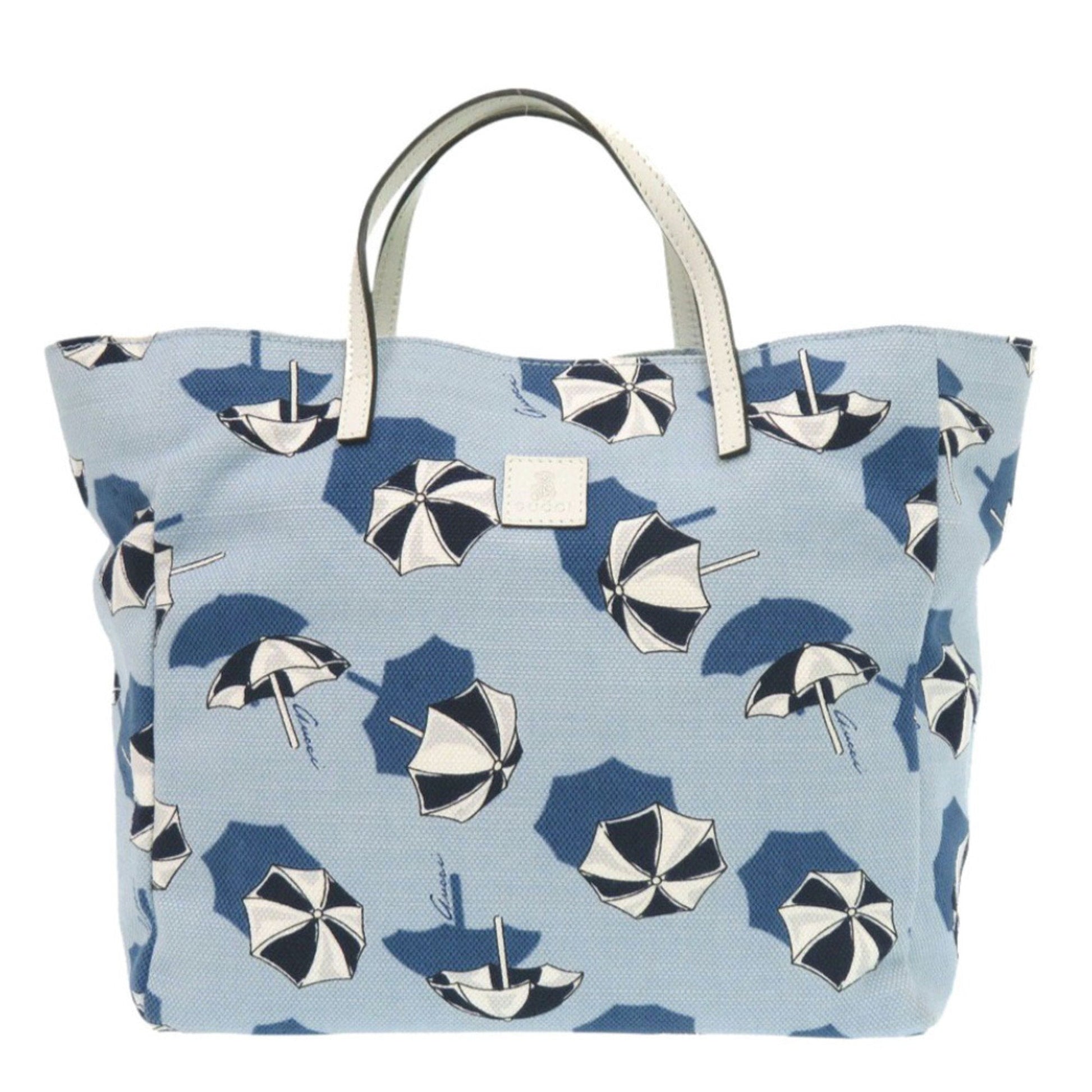 Gucci Blue Canvas Tote Bag