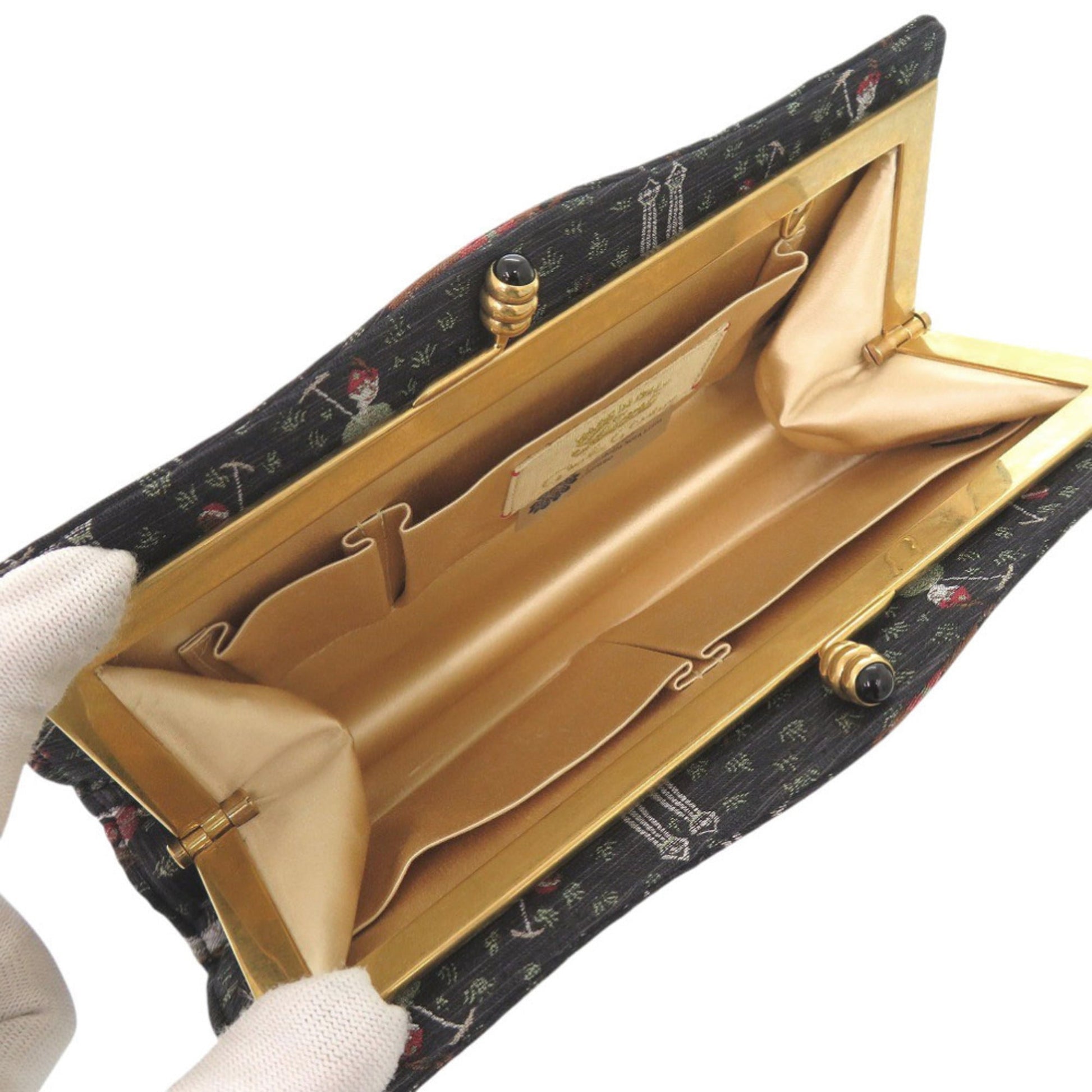Gucci Black Canvas Clutch Bag