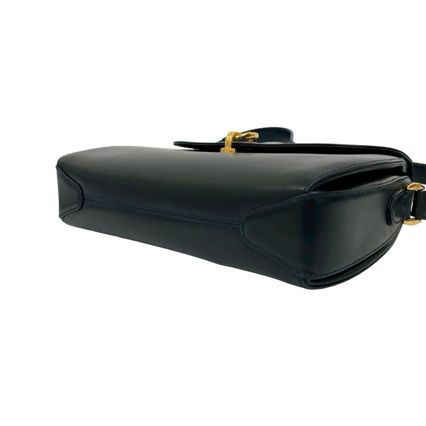 Gucci Navy Leather Shoulder Bag