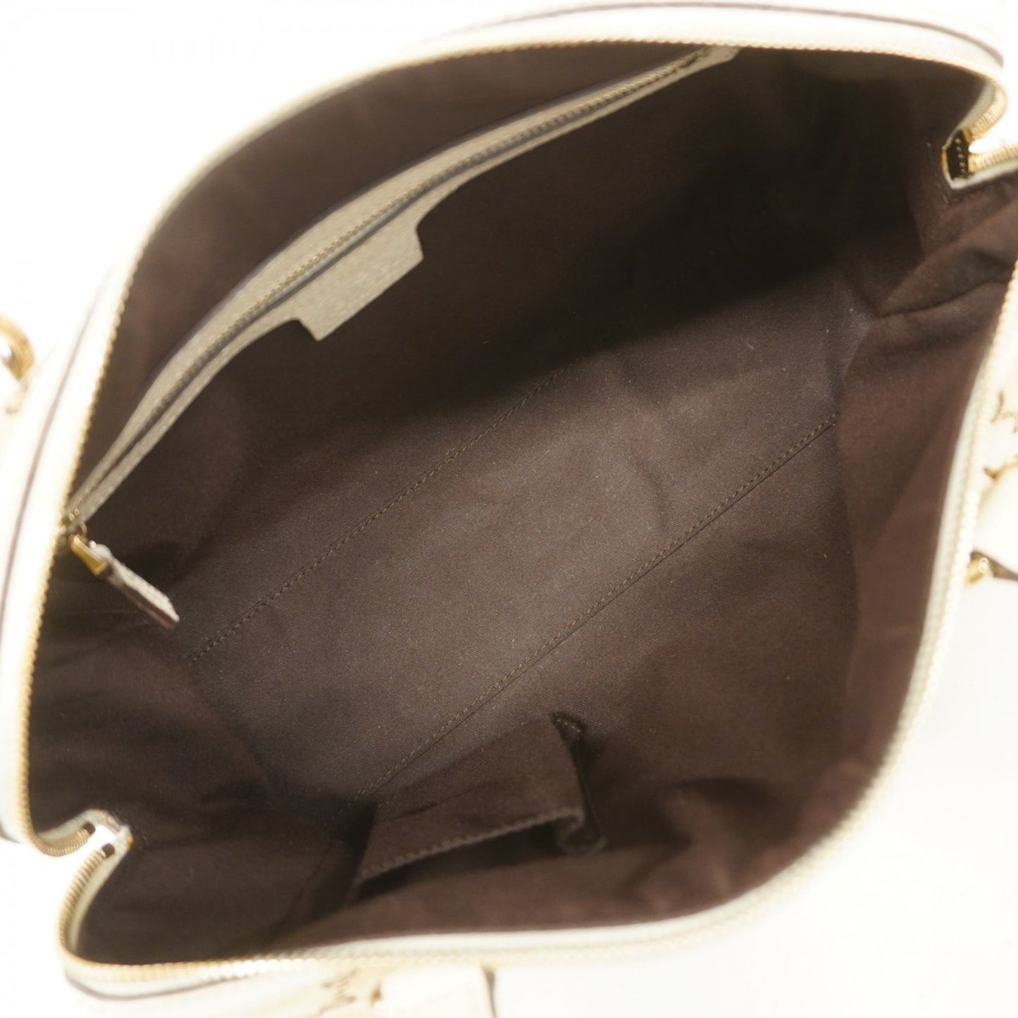 Gucci Beige Brown Canvas Handbag