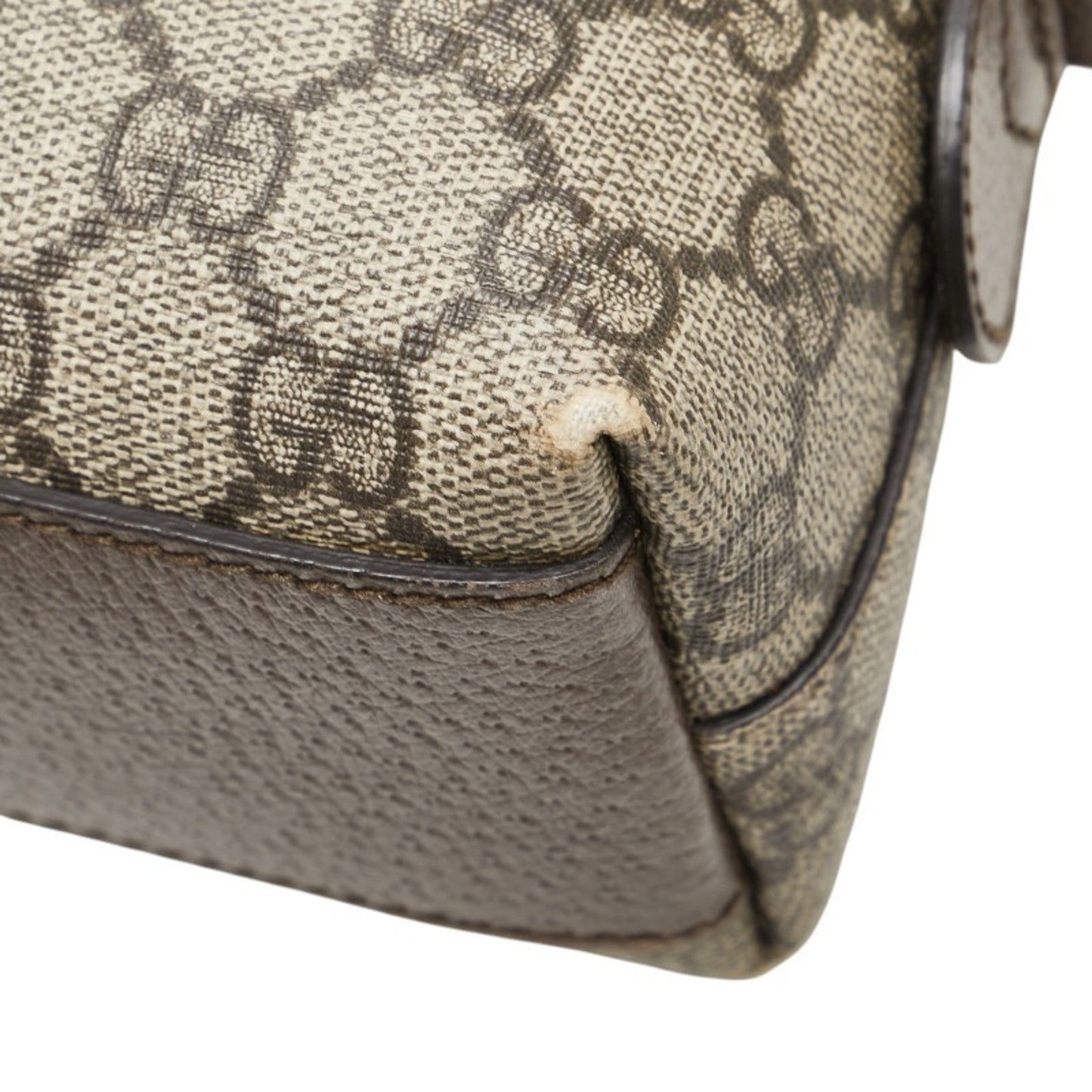 Gucci Ophidia Beige Brown Pvc Leather Shoulder Bag
