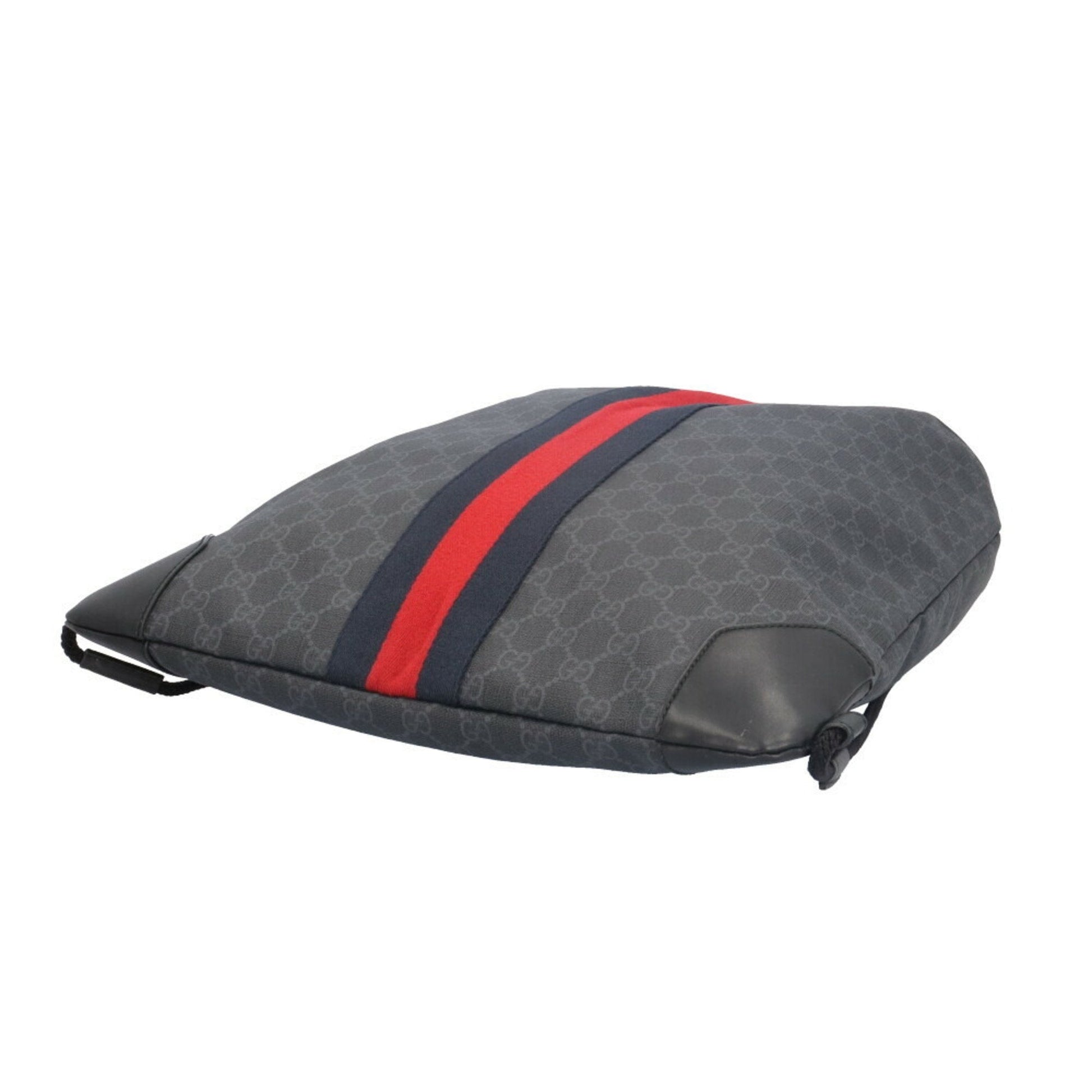 Gucci Black Navy Red Color Gg Supreme Backpack