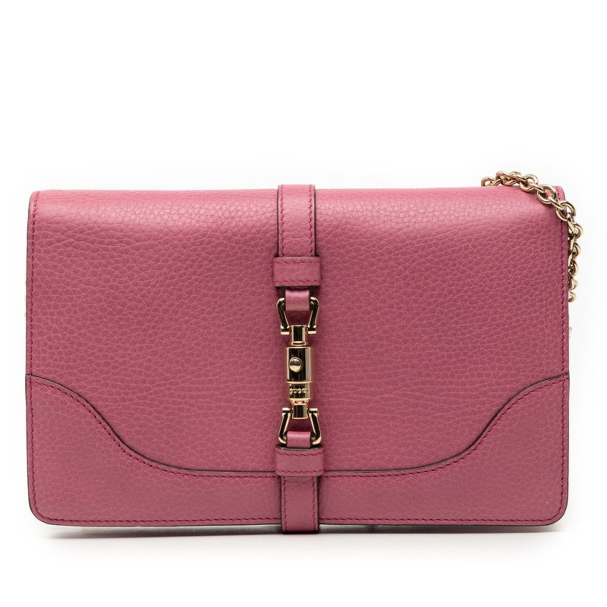 Gucci Pink Leather Shoulder Bag