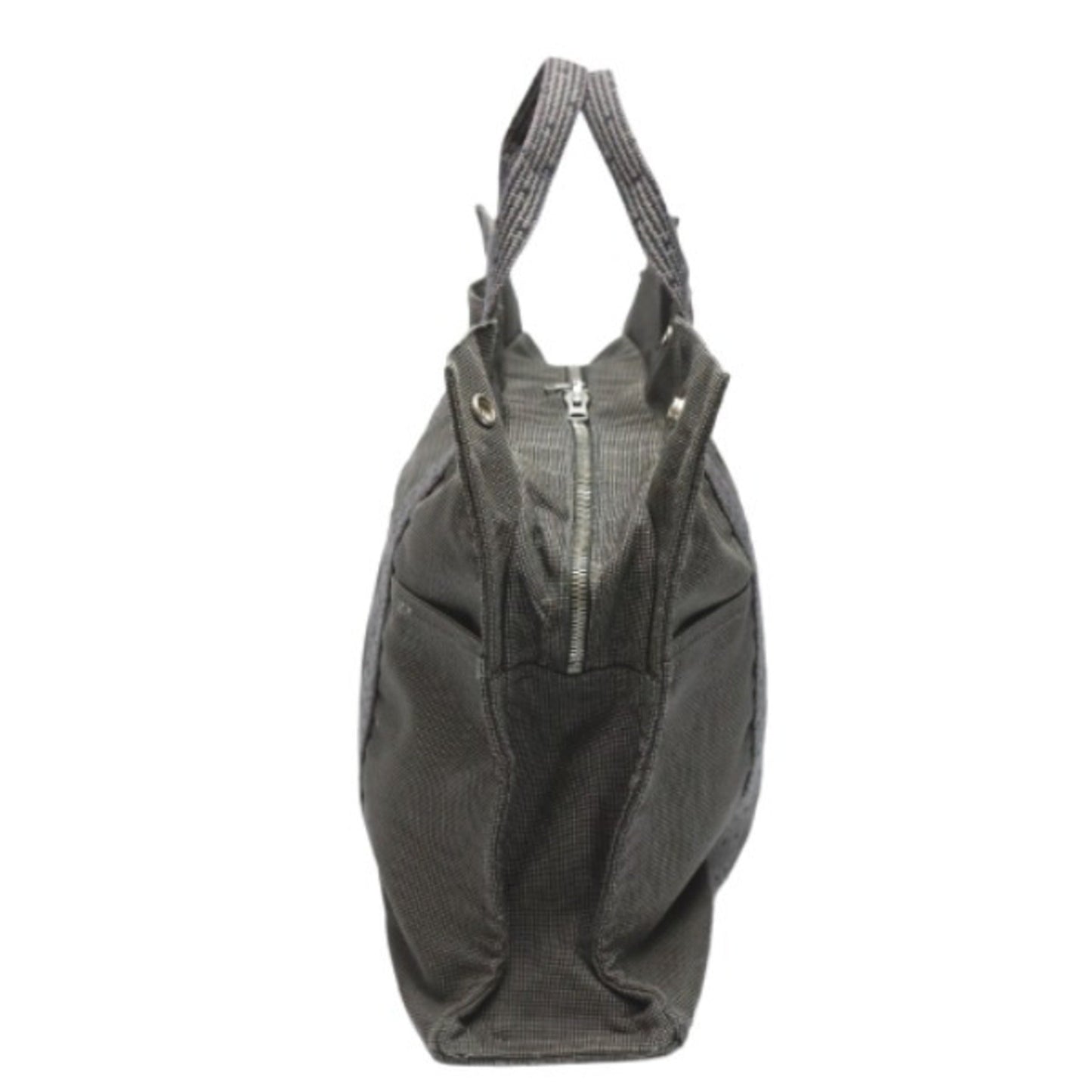 Hermes Tote Bag Canvas Gray Tote Bag 23