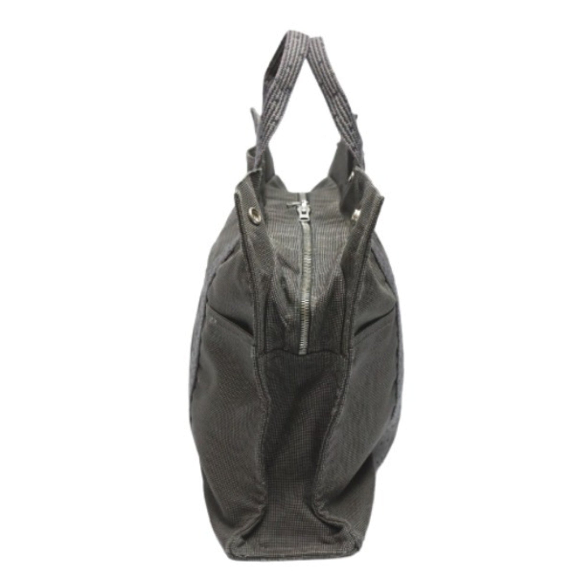Hermes Tote Bag Canvas Gray Tote Bag 23