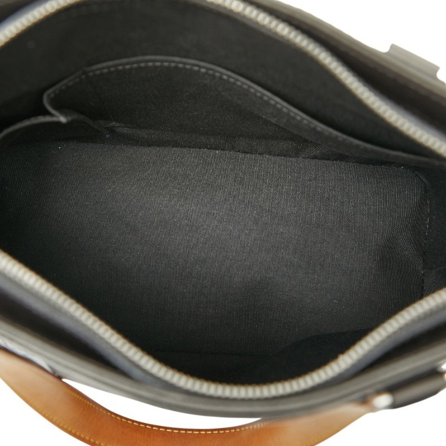 Gucci Black Gray Canvas Leather Handbag