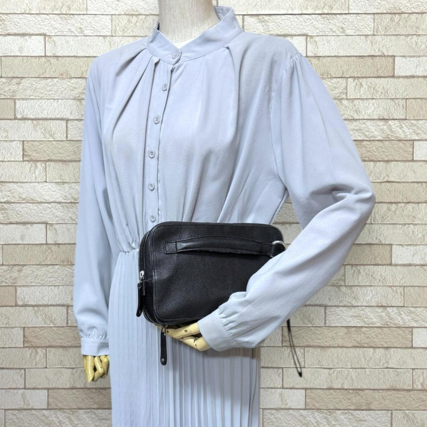 Gucci Black Leather Clutch Bag