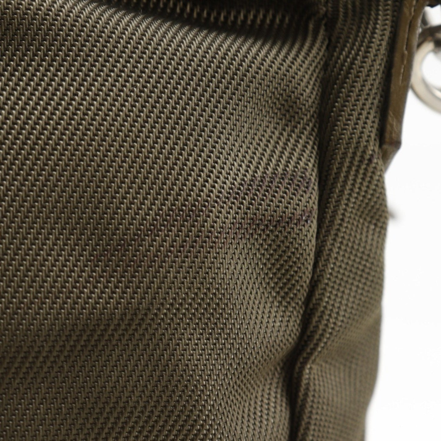 Gucci Khaki Nylon Canvas Shoulder Bag