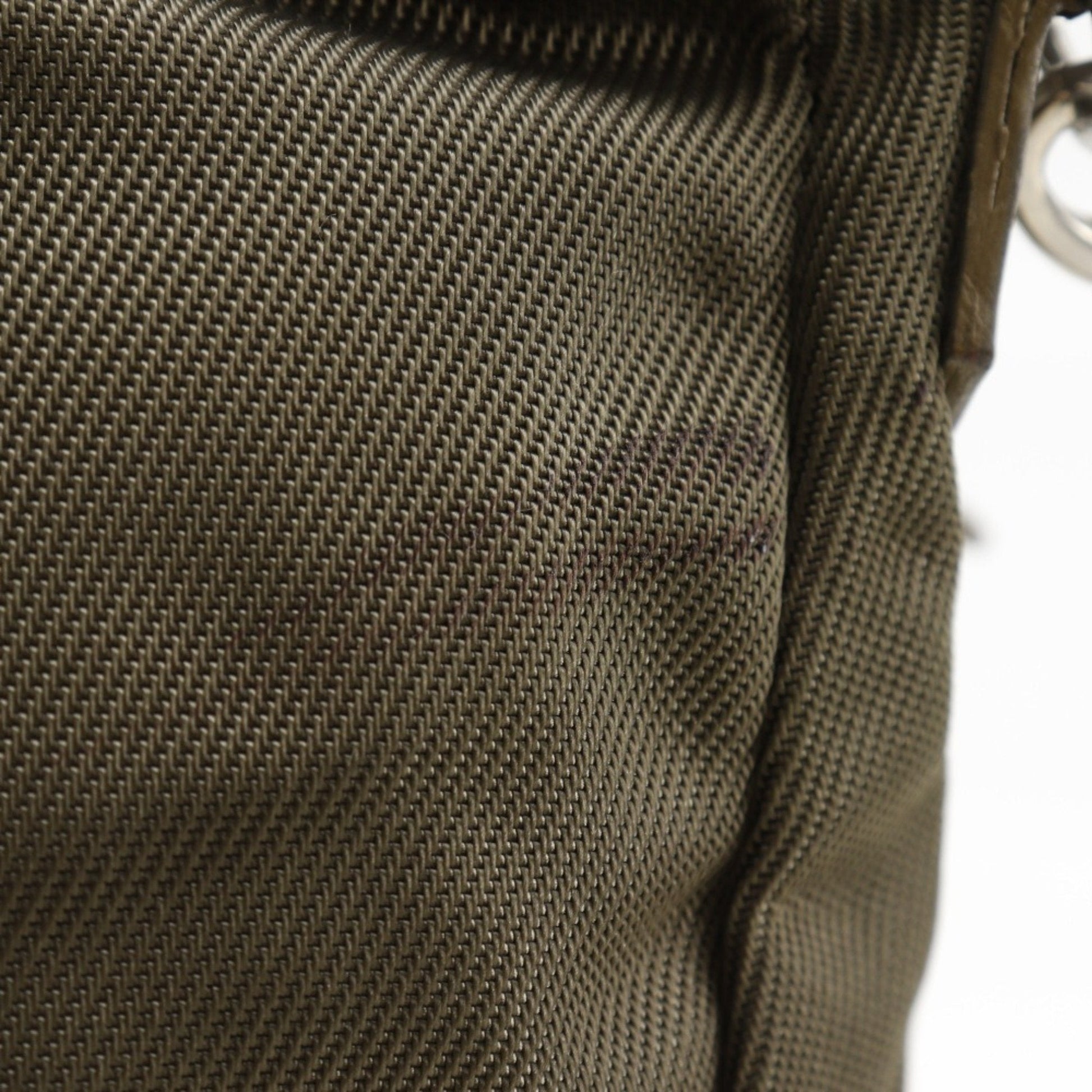 Gucci Khaki Nylon Canvas Shoulder Bag