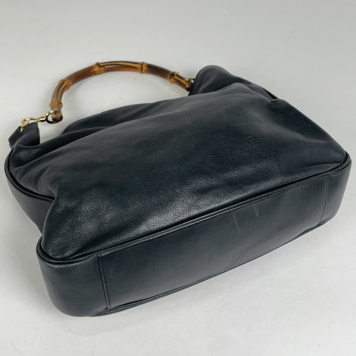 Gucci Navy Leather Shoulder Bag