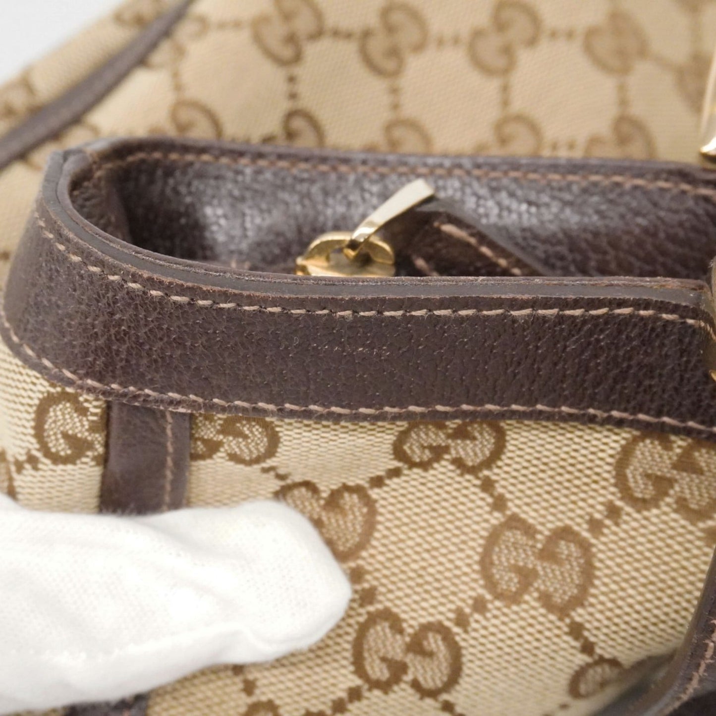 Gucci Brown Canvas Tote Bag