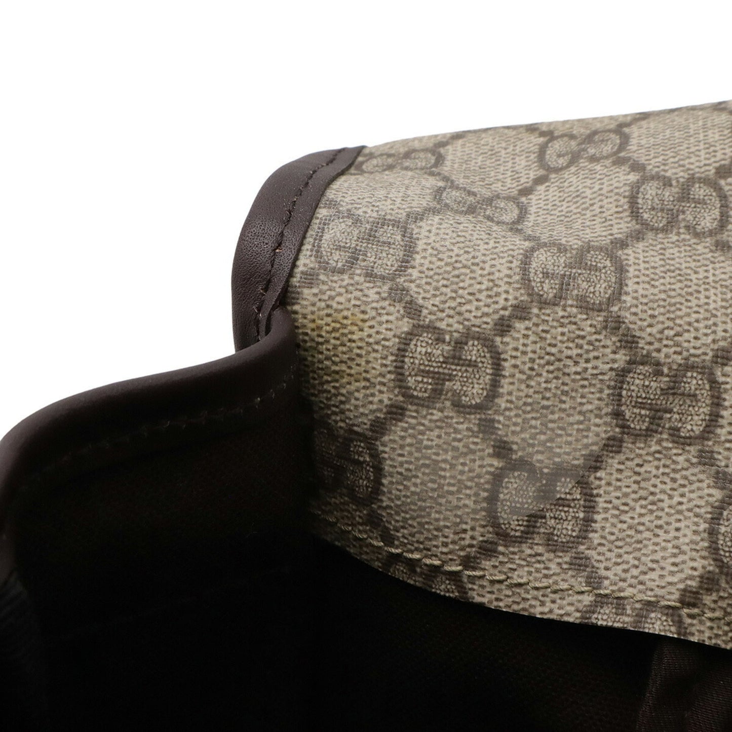 Gucci Gg Plus Beige Dark Brown Gg Supreme Shoulder Bag