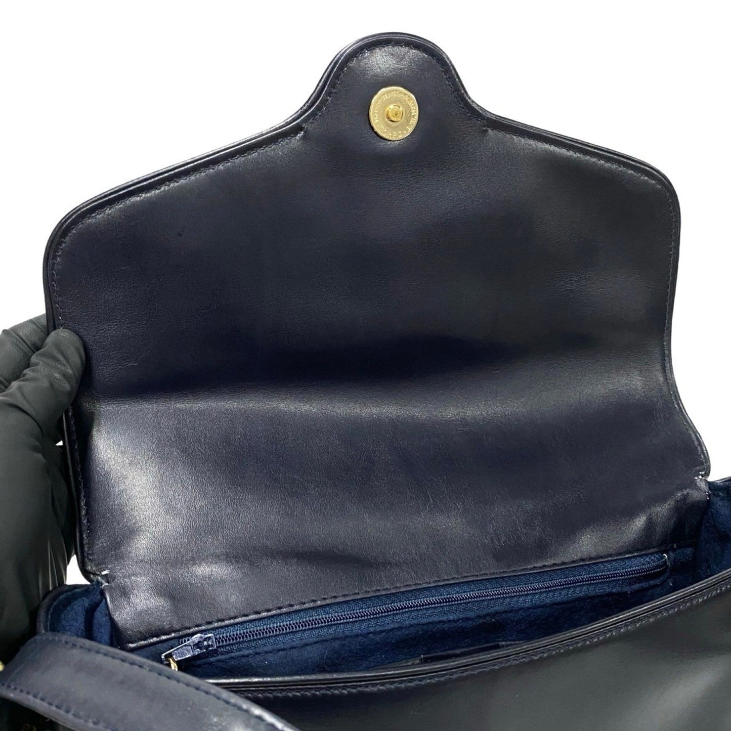 Gucci Black Leather Pochette Shoulder Bag
