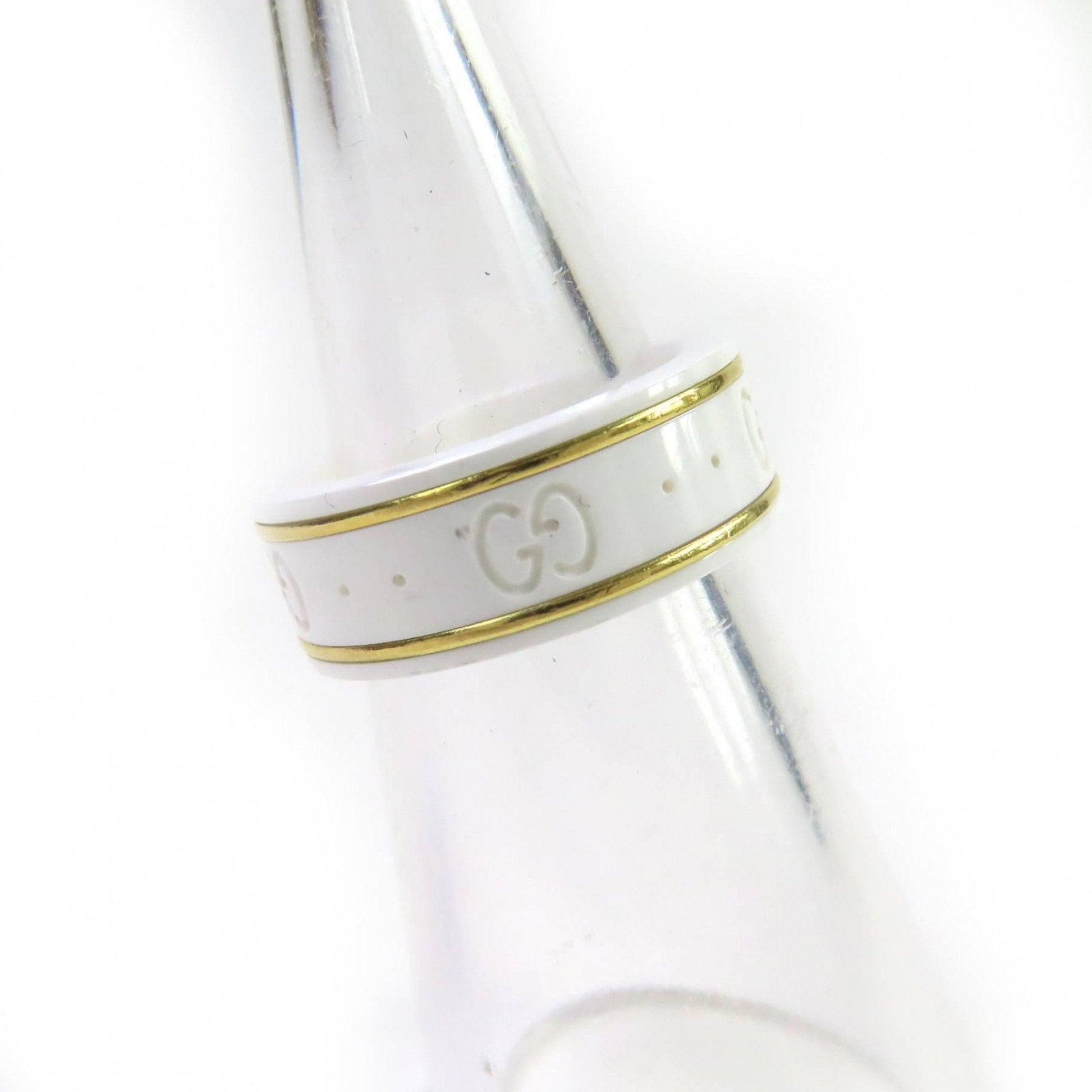 Gucci White Ceramic Band Ring