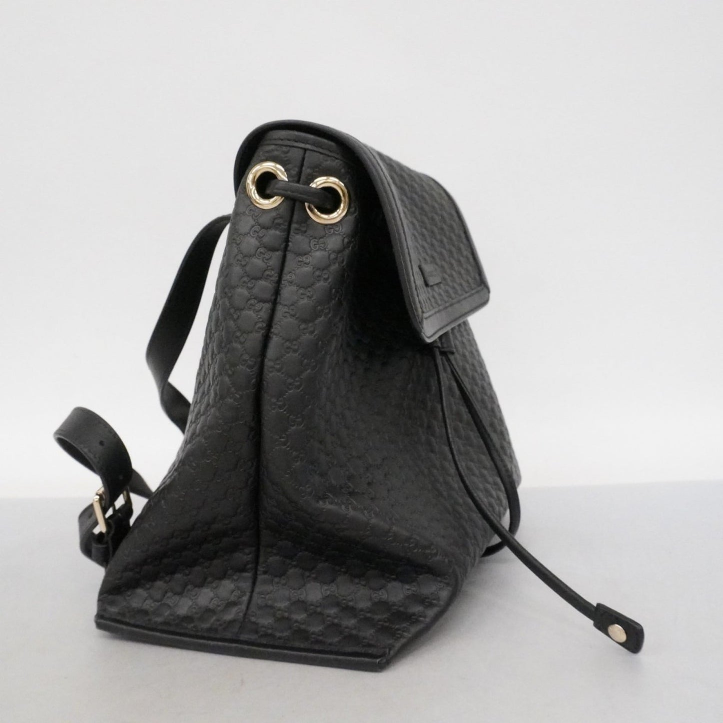 Gucci Black Leather Backpack