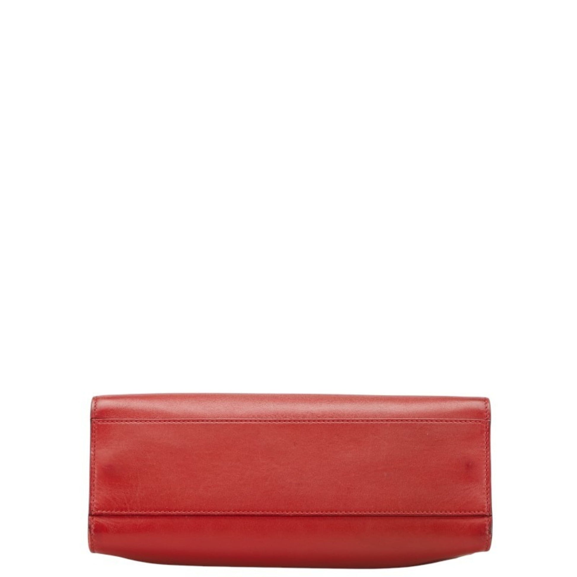 Gucci Red Color Leather Handbag Shoulder Bag