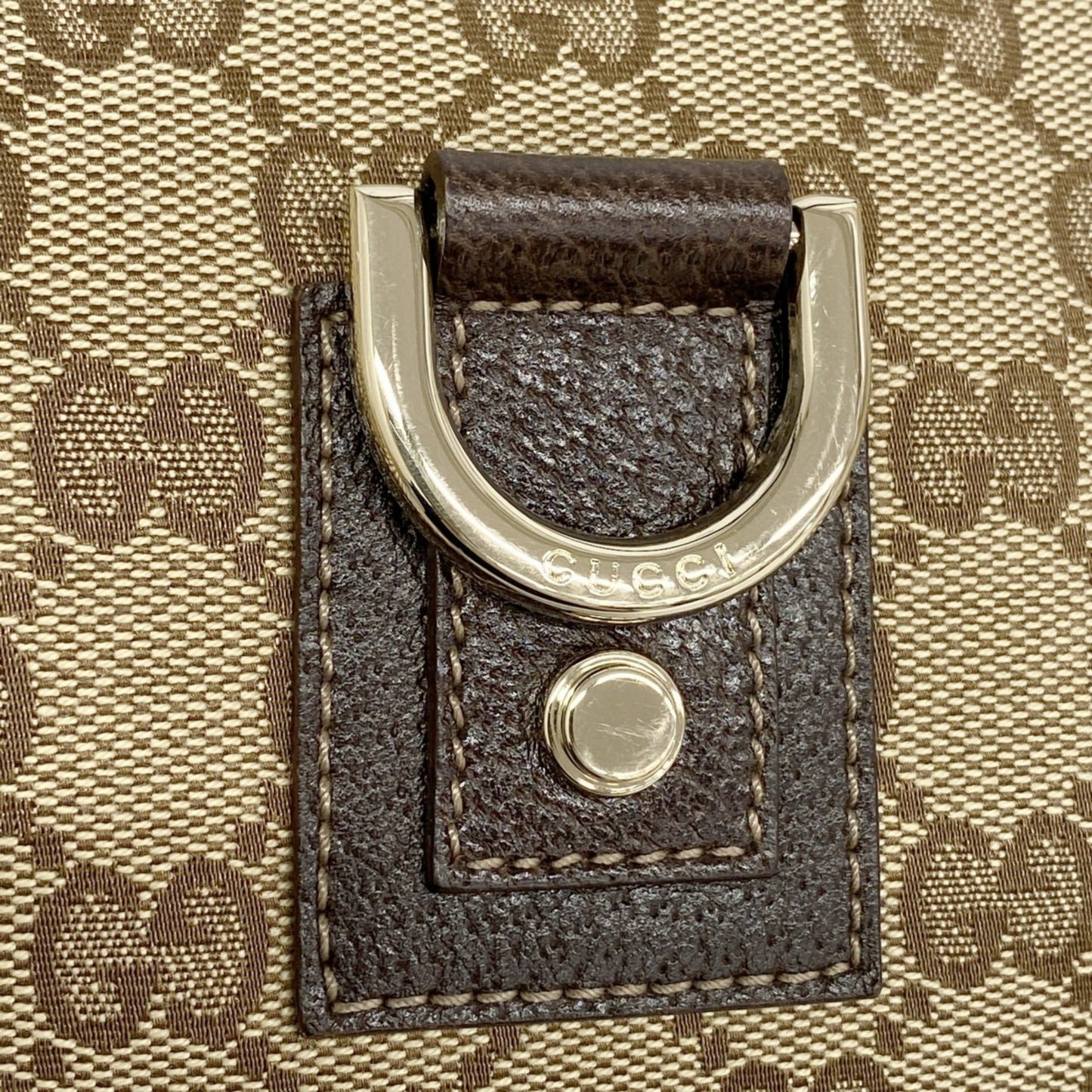 Gucci Beige Canvas Shoulder Bag