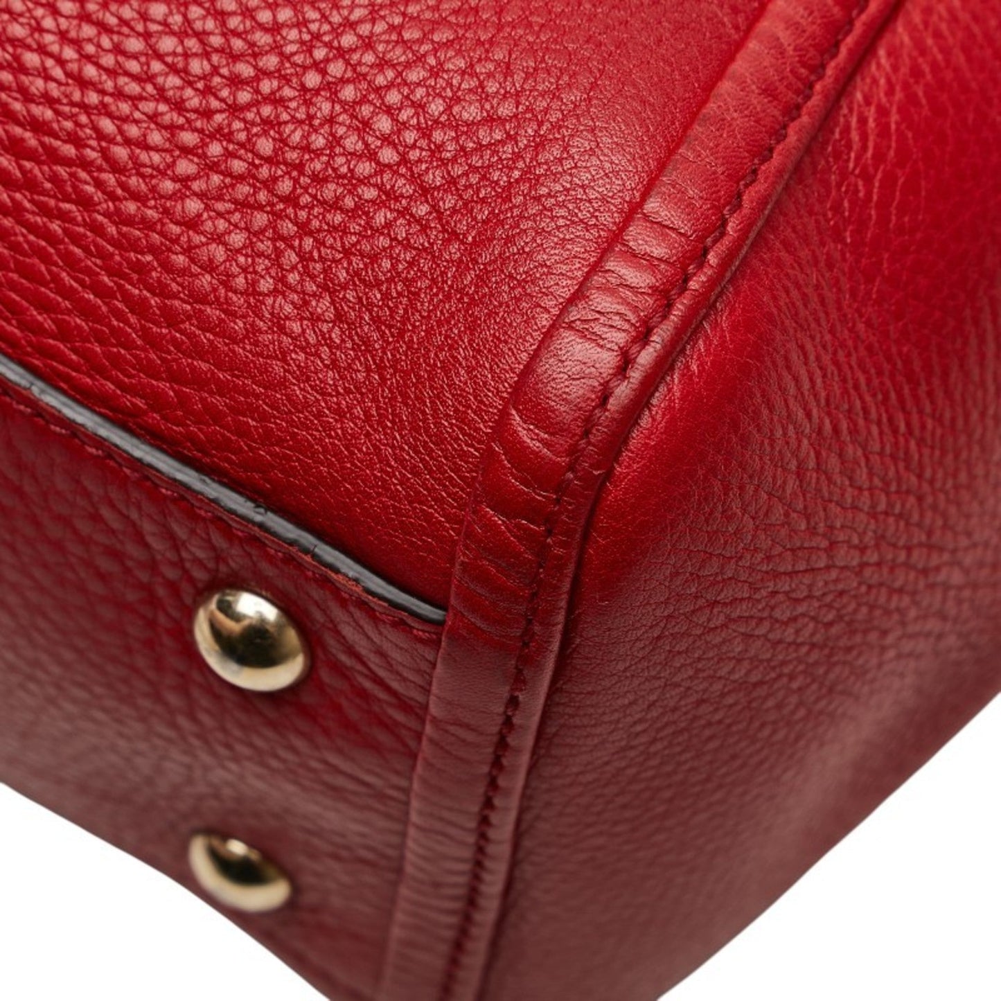 Gucci Soho Red Color Leather Handbag Shoulder Bag