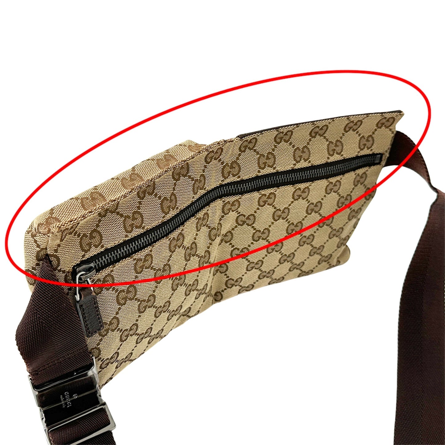 Gucci Gg Canvas Beige Brown Gg Canvas Fanny Pack Sling Bag