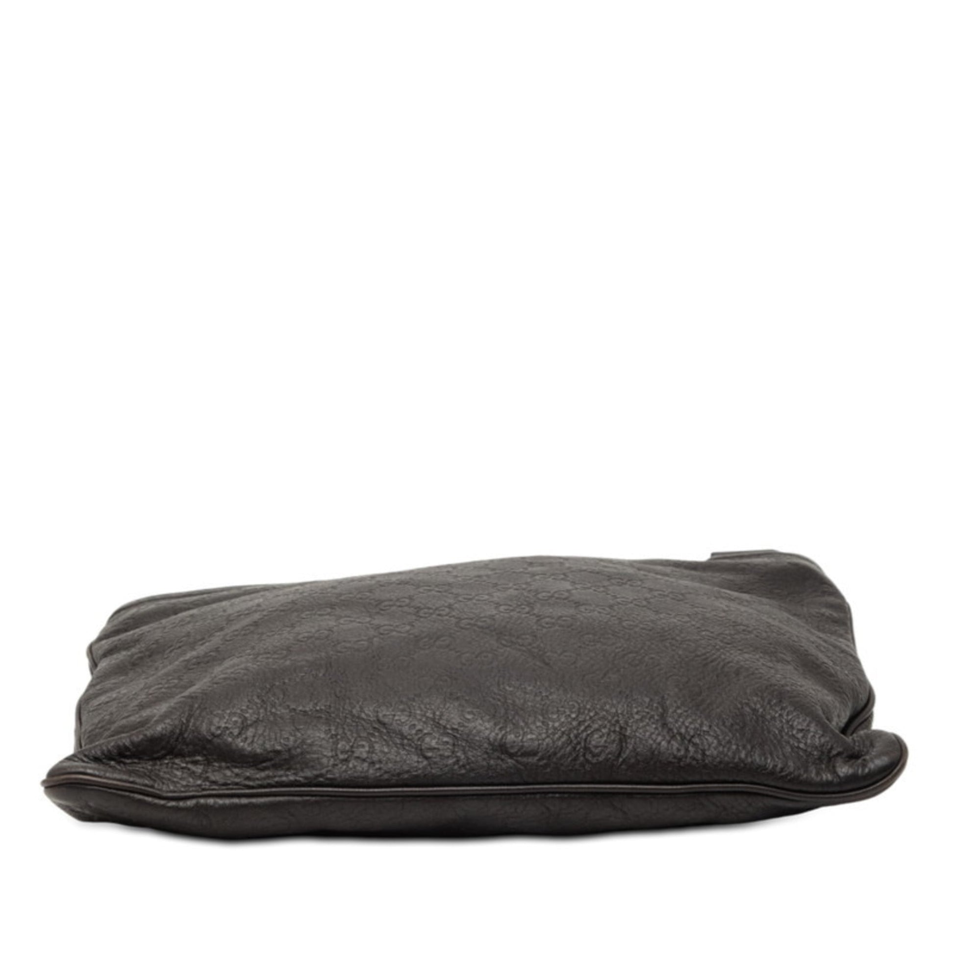 Gucci Dark Brown Leather Shoulder Bag