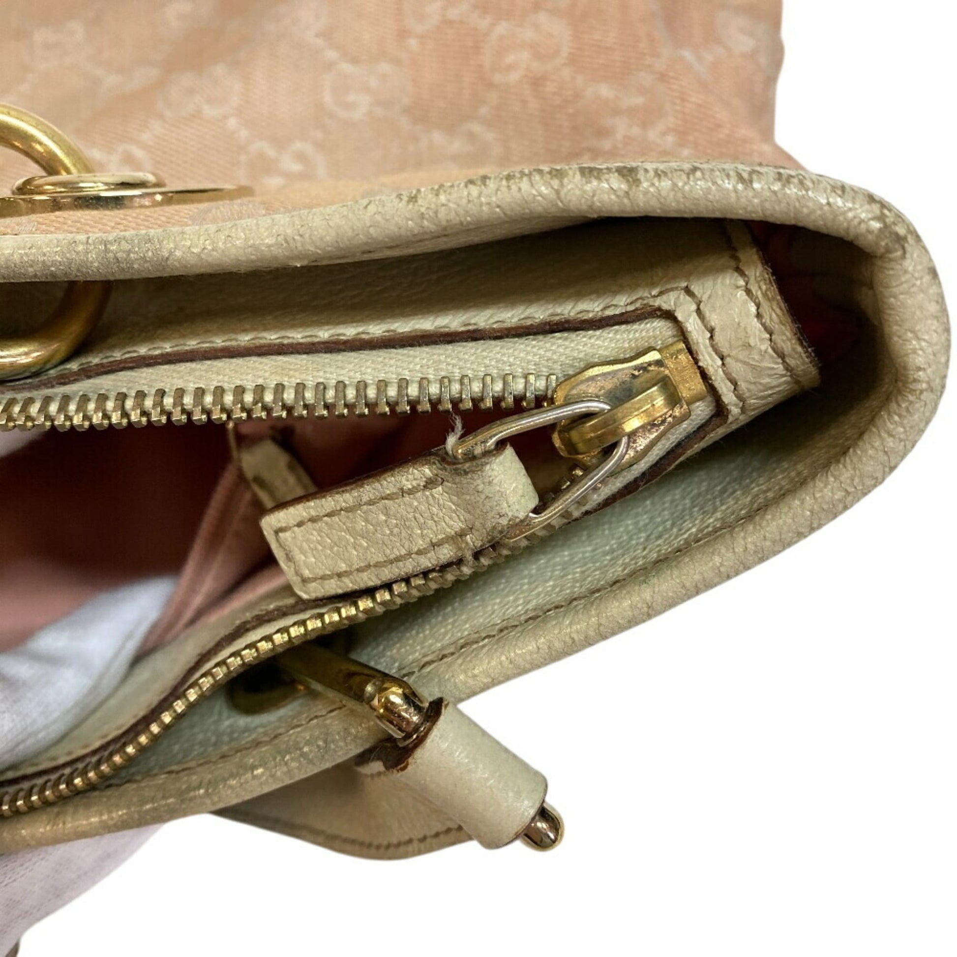 Gucci White Canvas Tote Bag