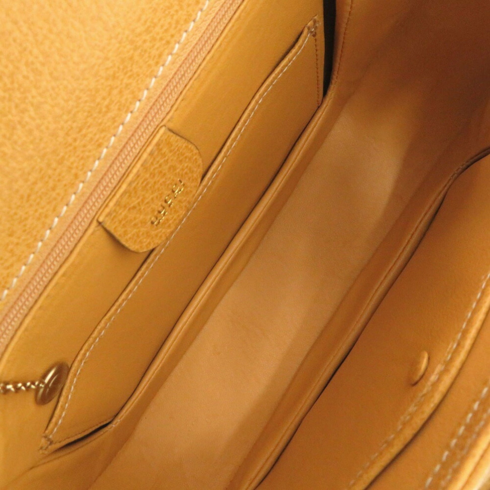 Gucci Yellow Leather Handbag