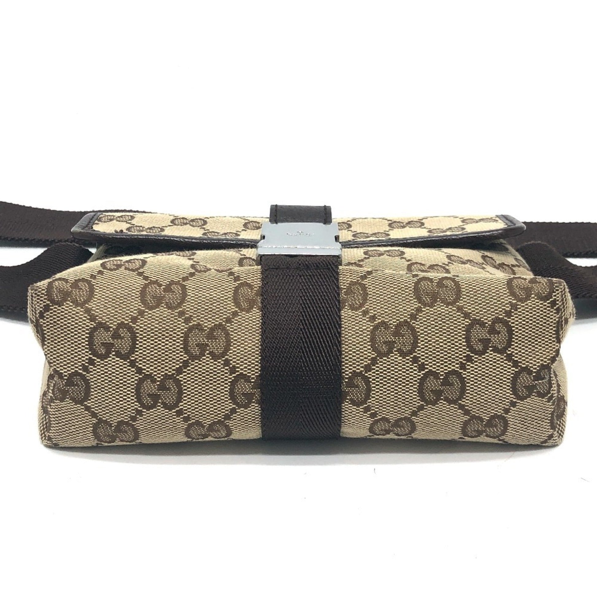 Gucci Beige Brown Gg Canvas Fanny Pack