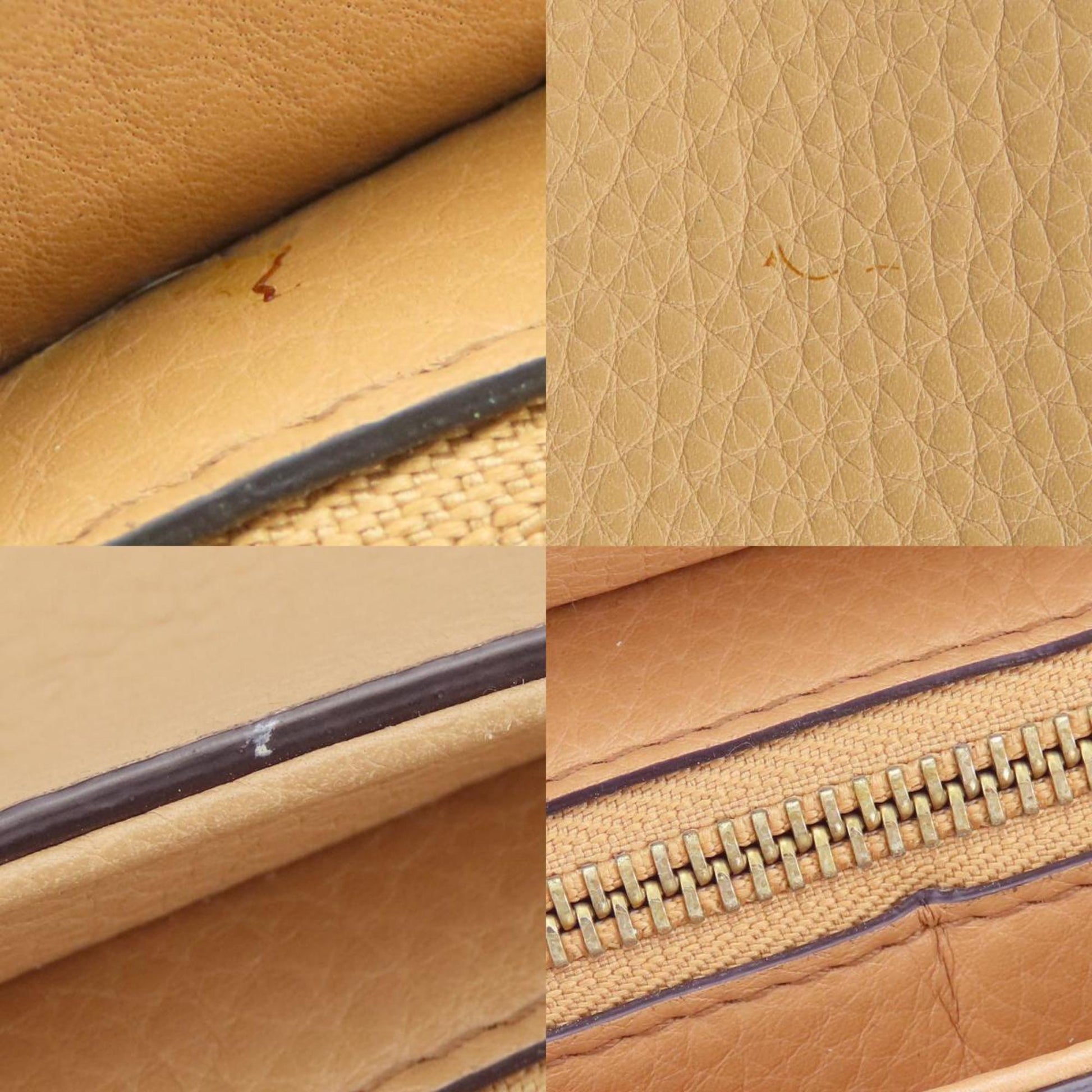 Gucci Beige Leather Handbag Shoulder Bag