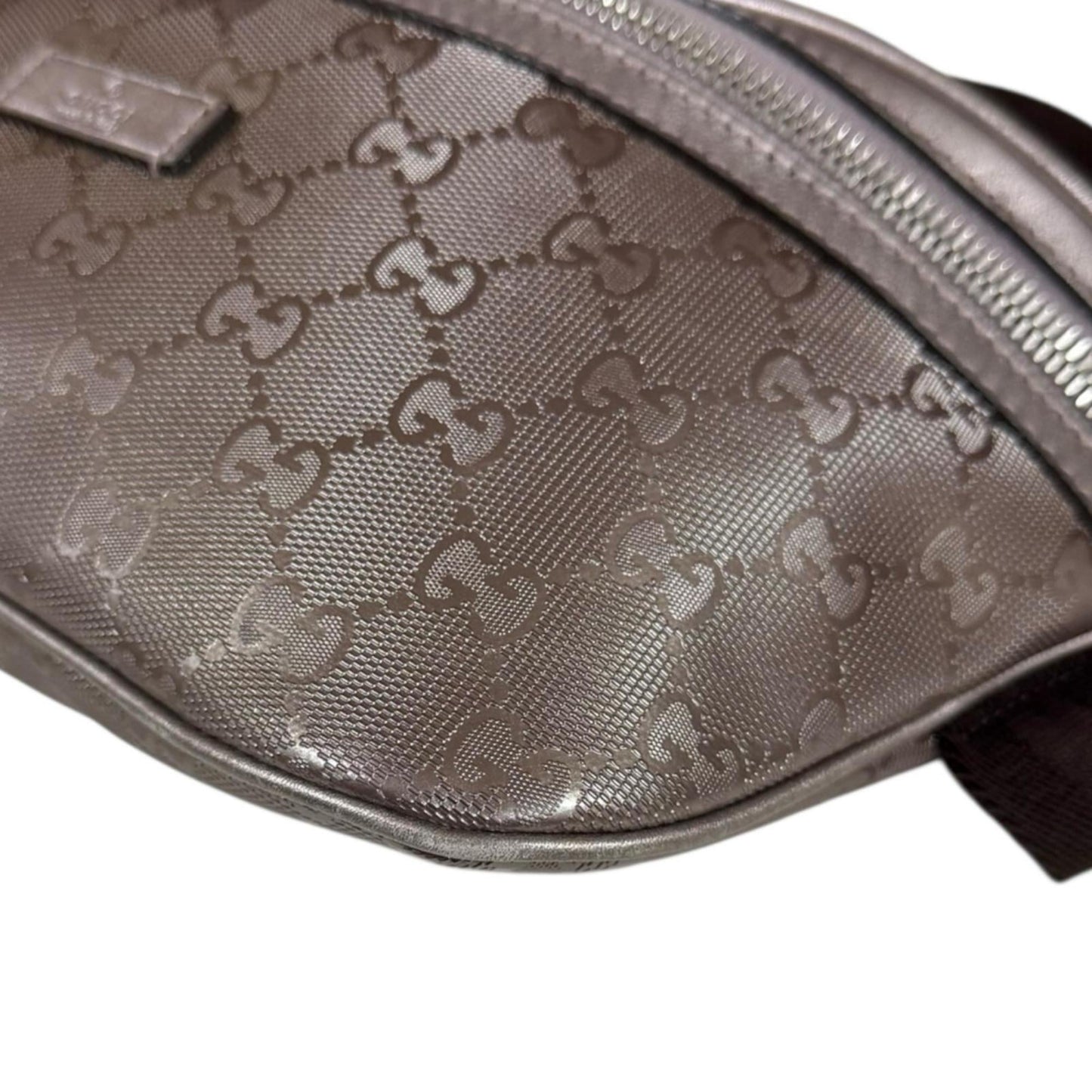 Gucci Silver Pvc Sling Bag