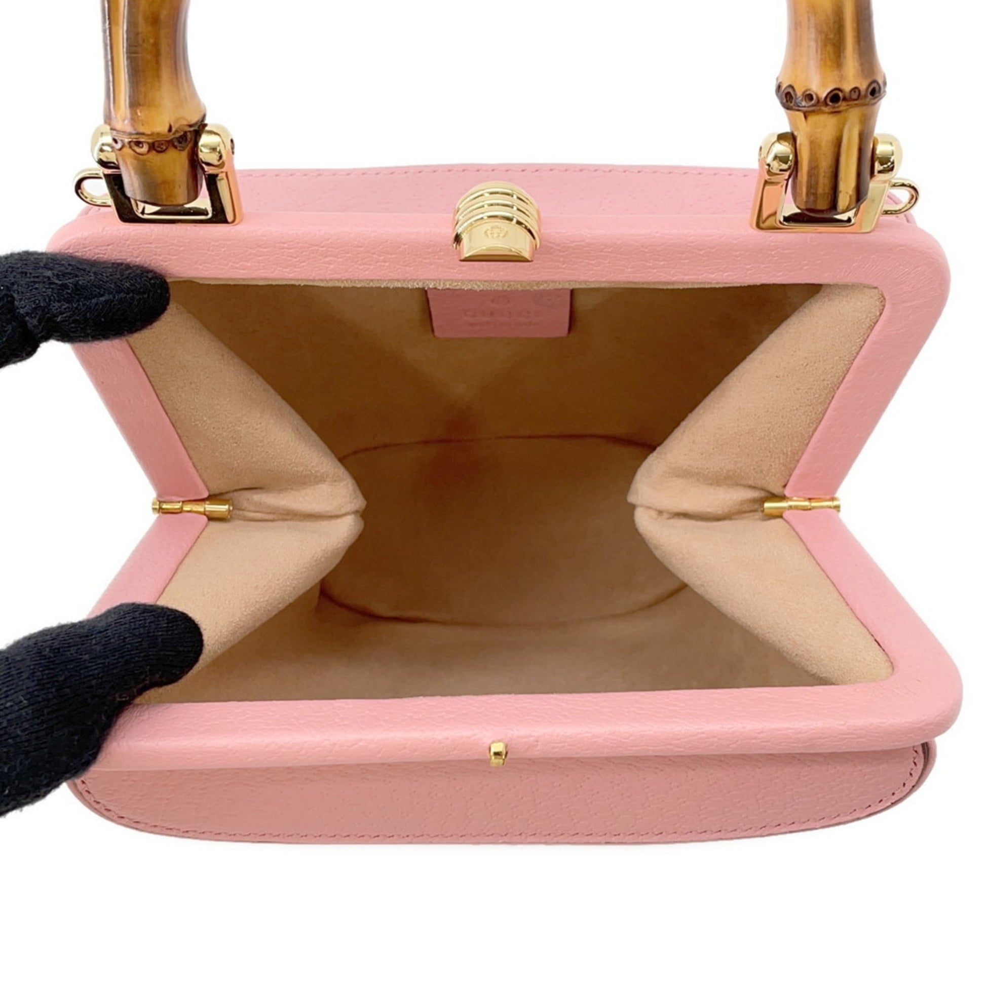 Gucci Pink Leather Handbag
