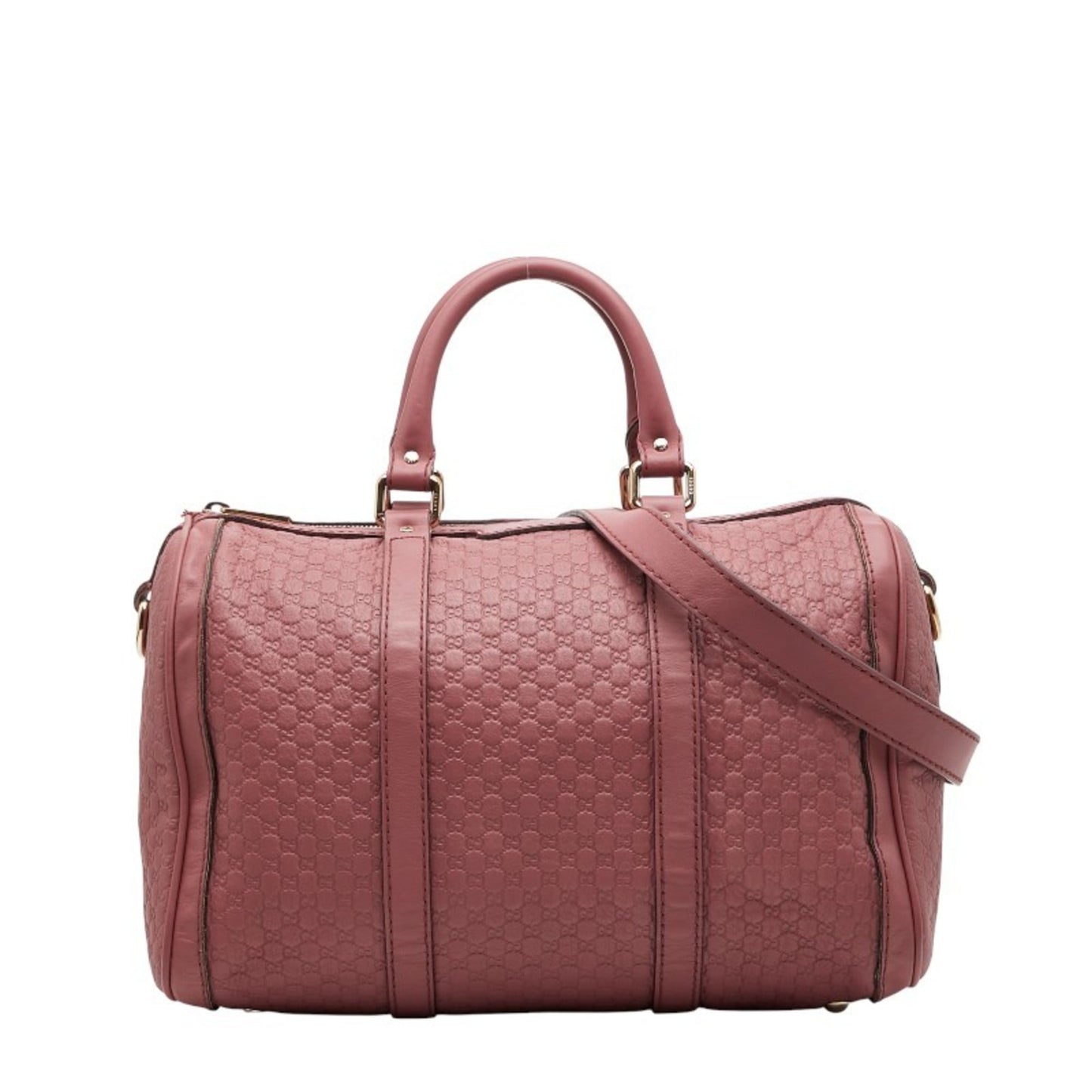 Gucci Pink Leather Boston Bag Shoulder Bag