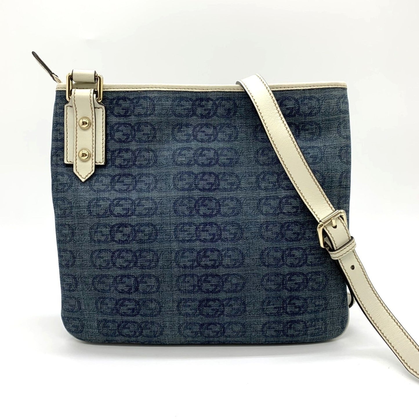 Gucci Blue Denim Shoulder Bag