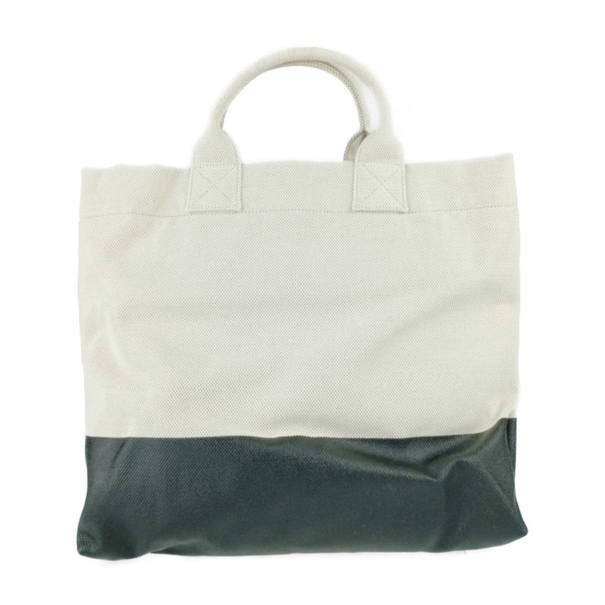 Gucci Black Ivory Canvas Handbag Shoulder Bag Tote Bag