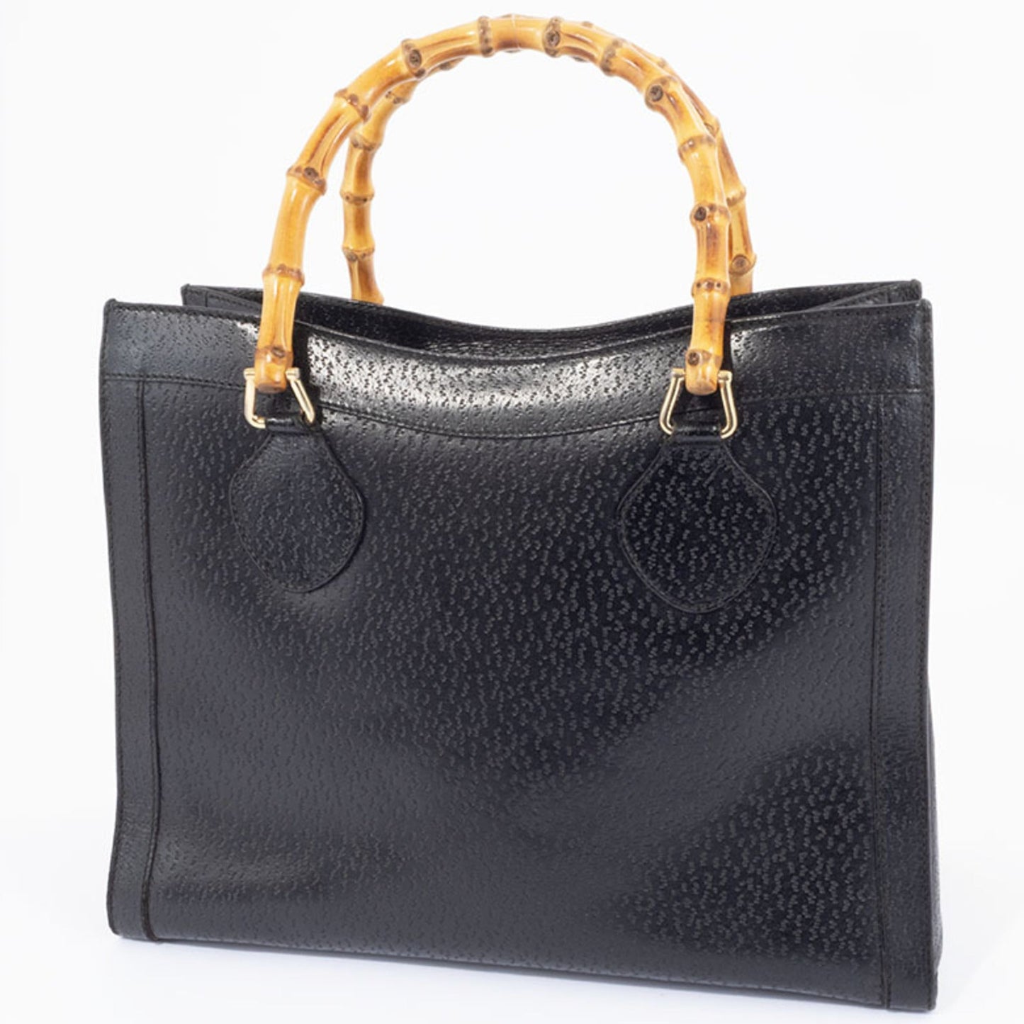 Gucci Black Leather Tote Bag