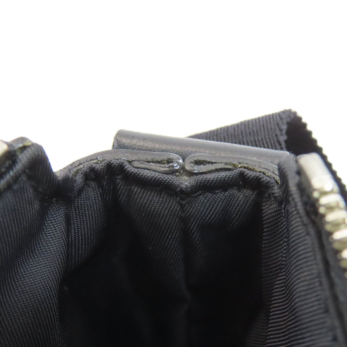 Gucci Sherry Line Black Canvas Shoulder Bag