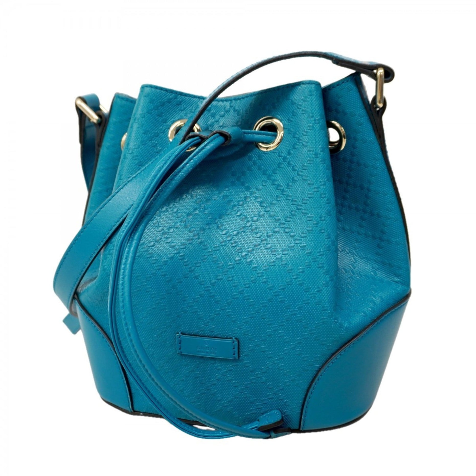 Gucci Blue Leather Shoulder Bag