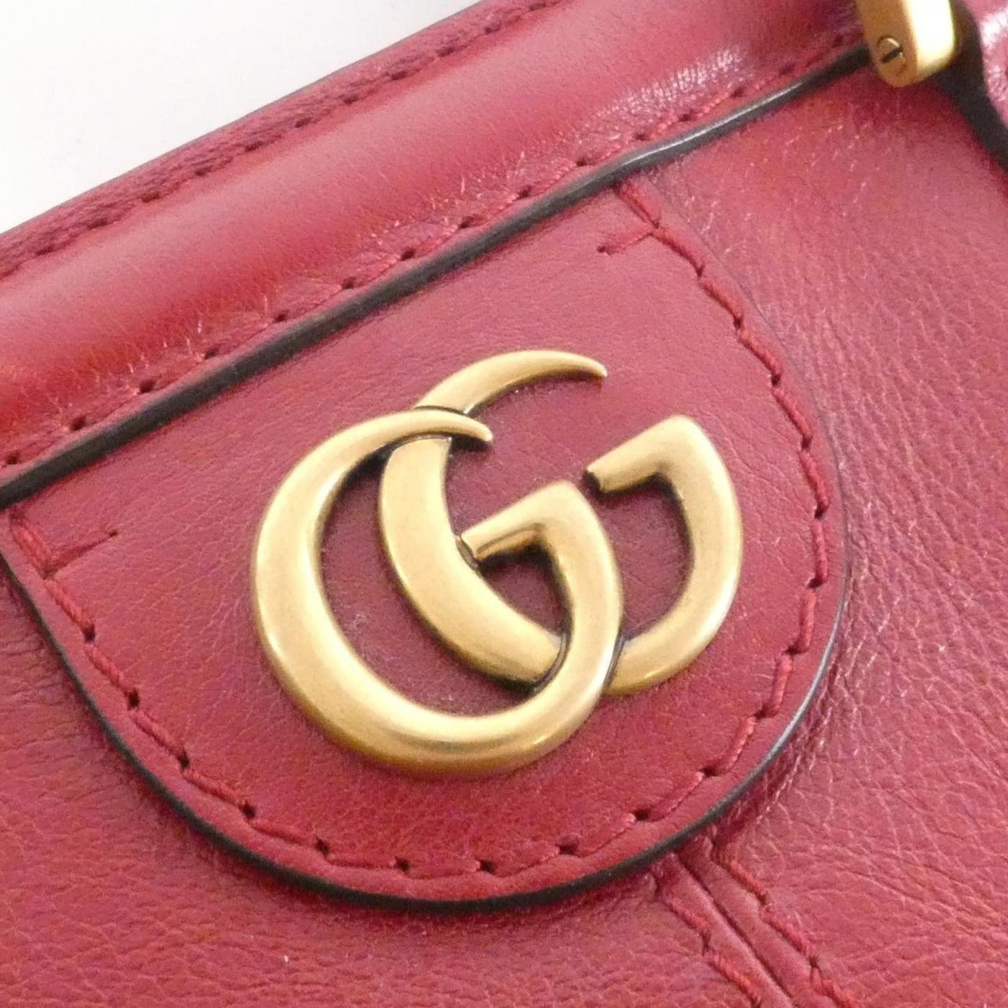 Gucci Red Color Leather Handbag