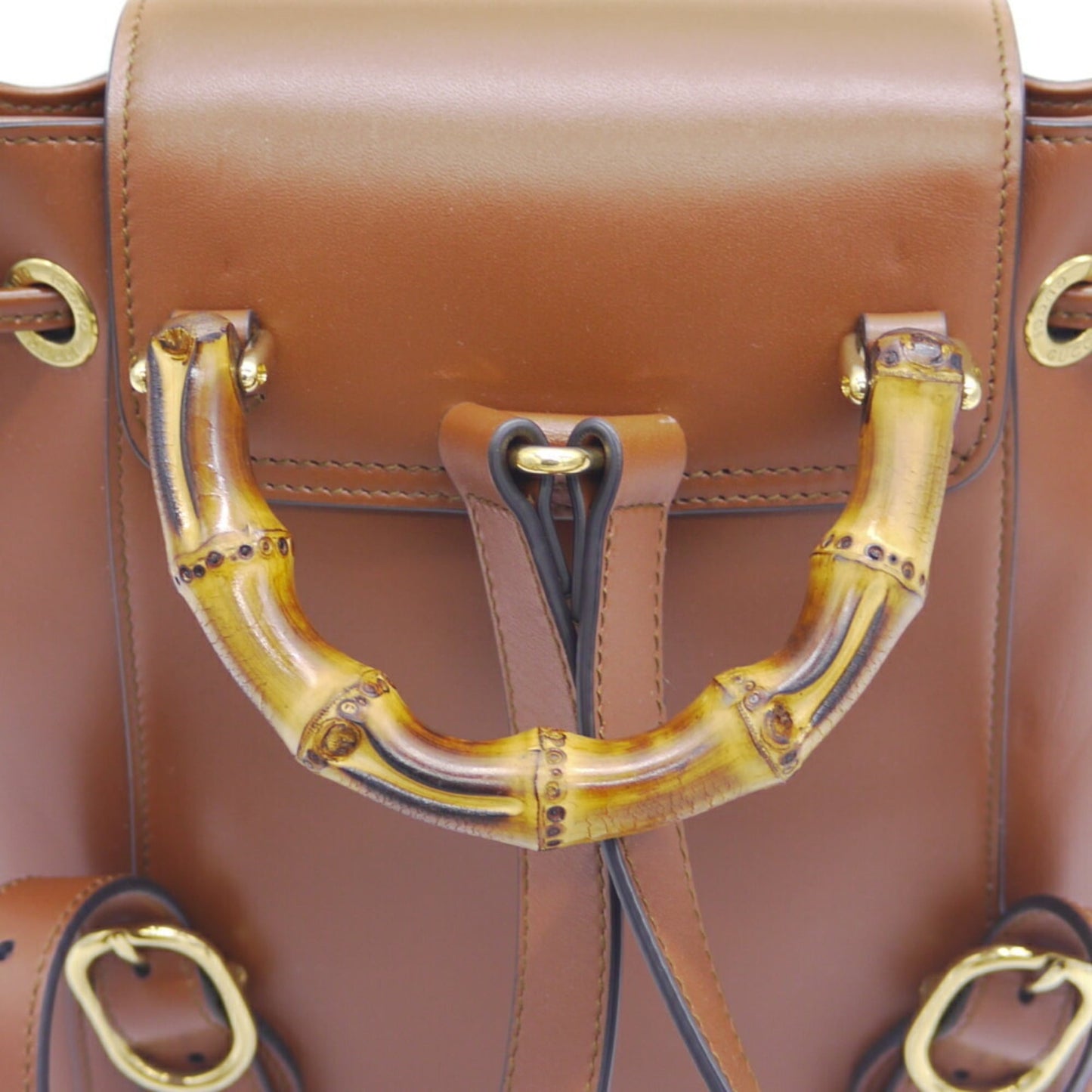 Gucci Brown Leather Backpack