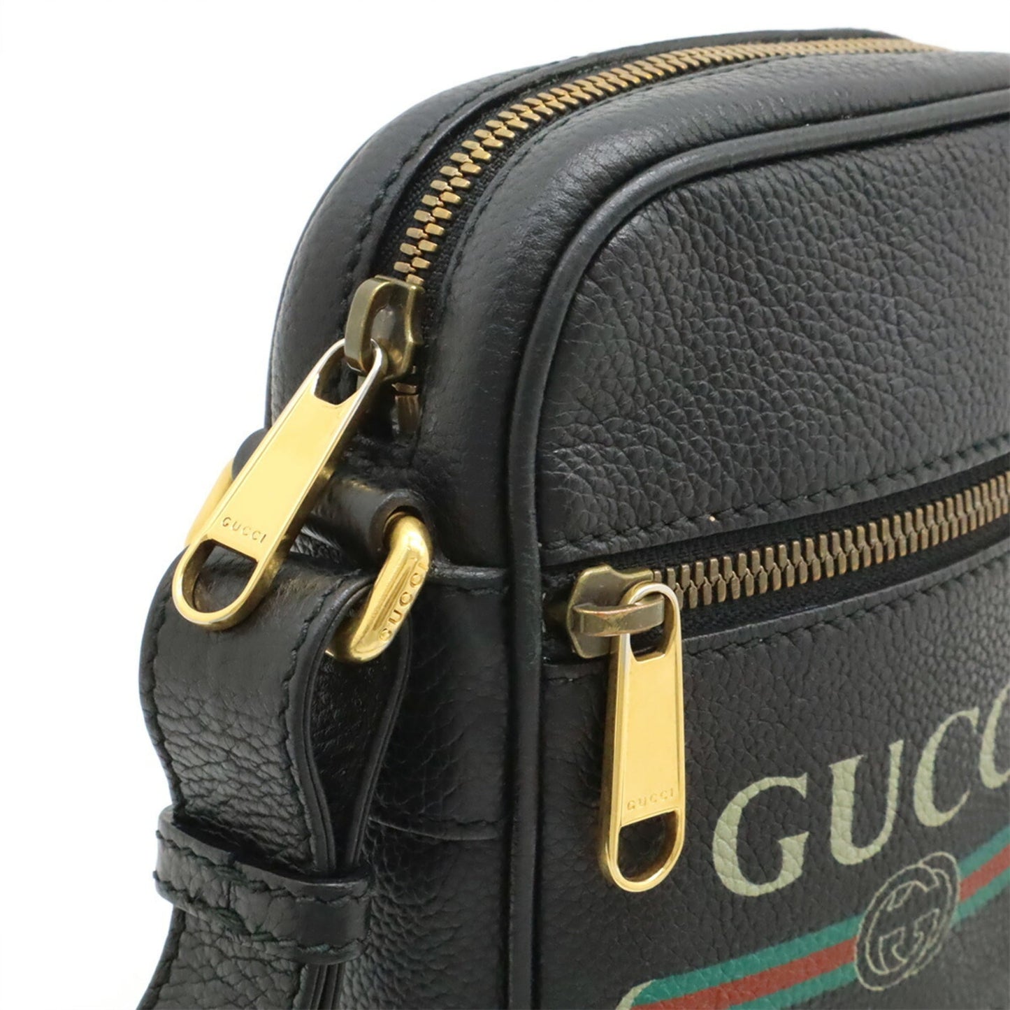 Gucci Black Leather Shoulder Bag